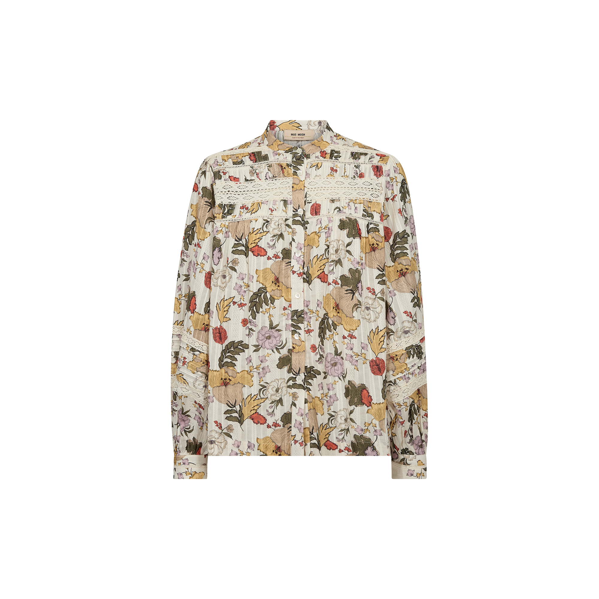 MOS MOSH - MMBell Flowwa Shirt, ecru - Str. M
