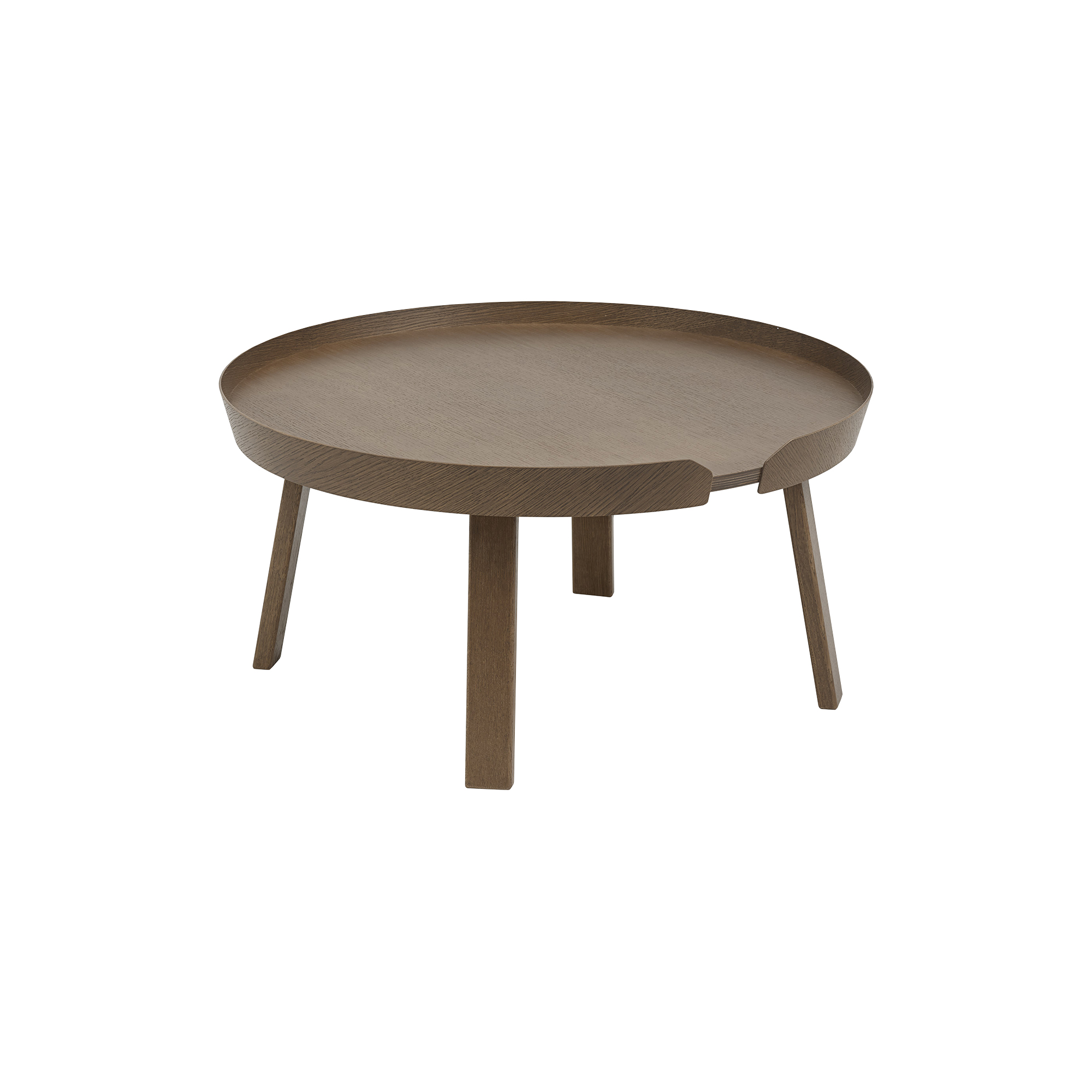 Muuto - Around Coffee Table, stained dark brown - Ø72 cm
