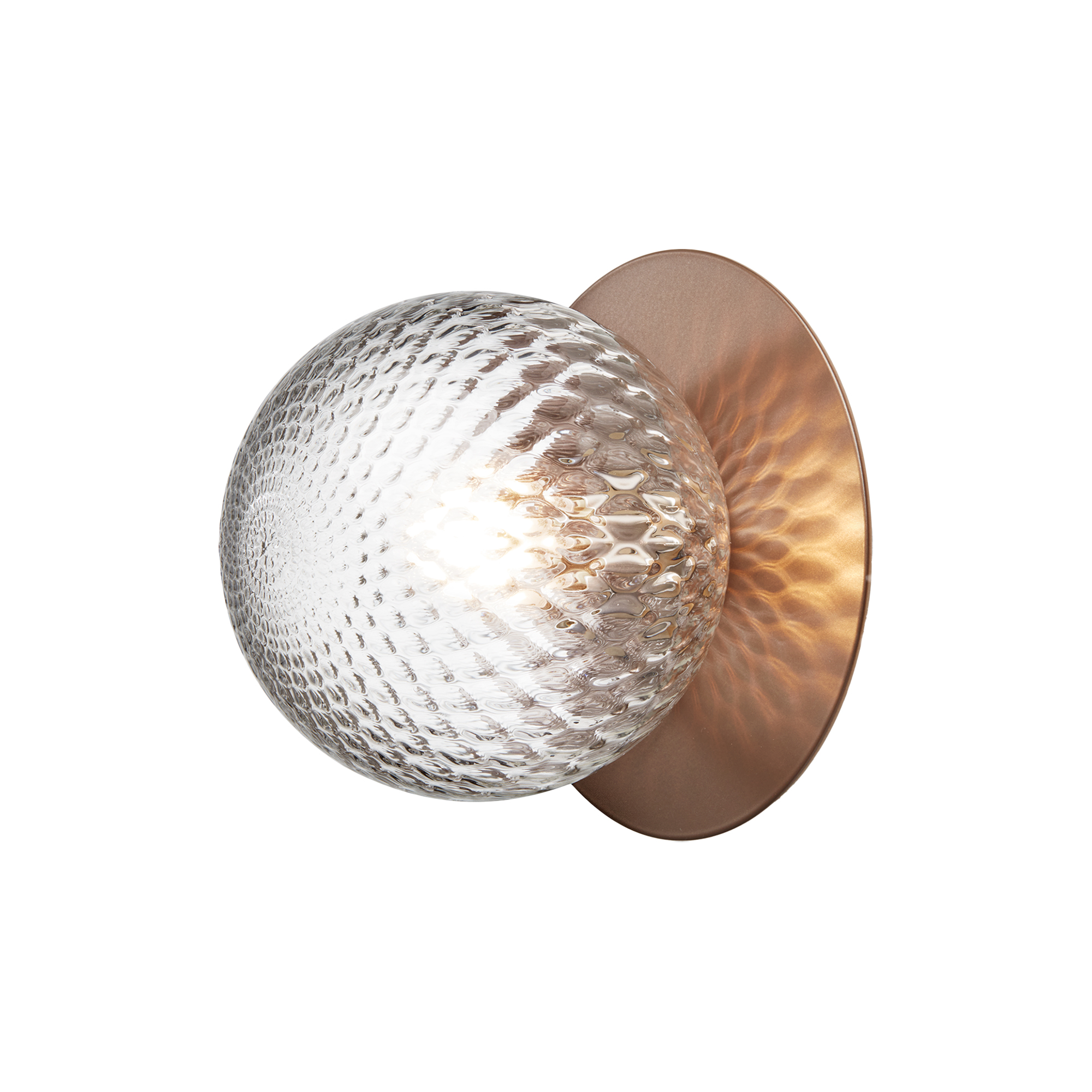 Nuura - Liila 1 Outdoor Wall Lamp, dark bronze/optic clear