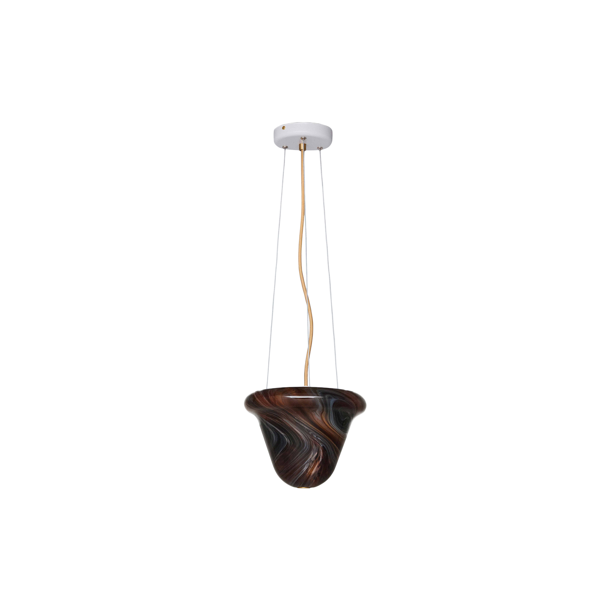 Original BTC - Neo Pendant Light, textured white/chocolate