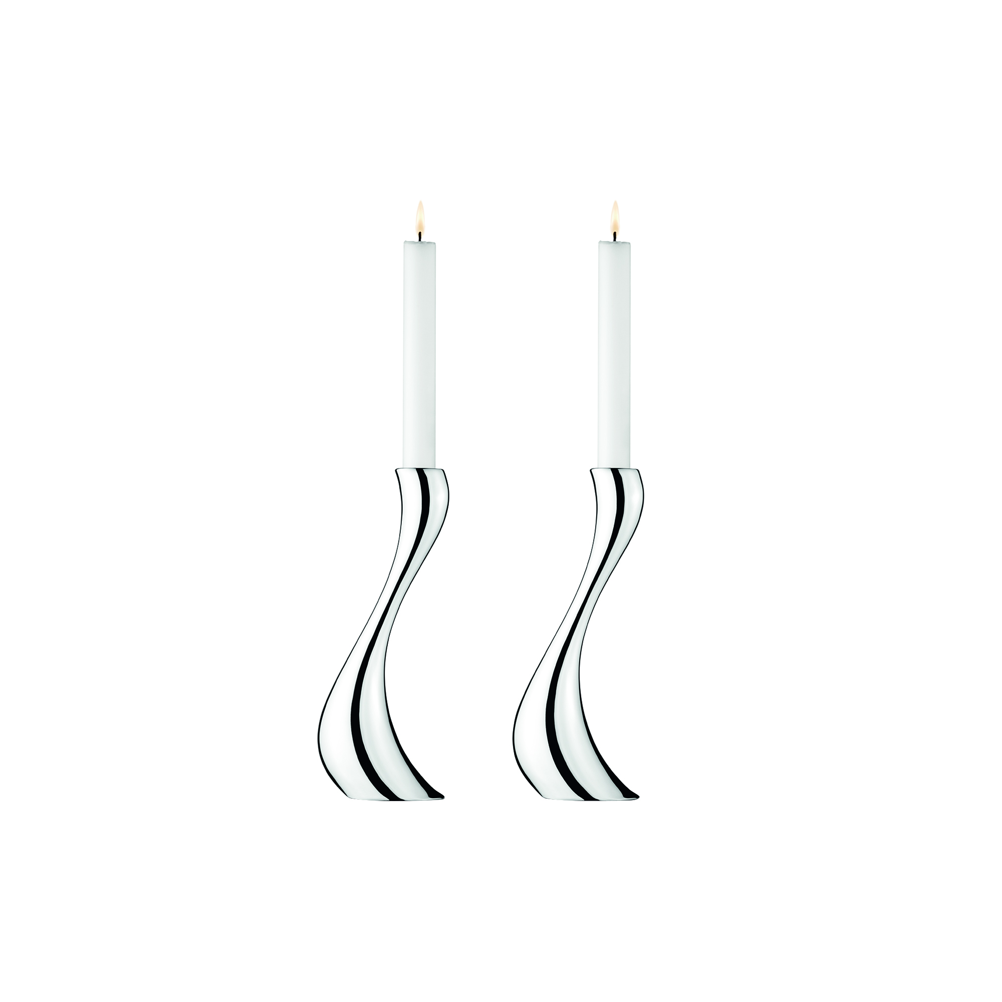 Georg Jensen - Cobra Lysestaker large, 2 stk. - Large