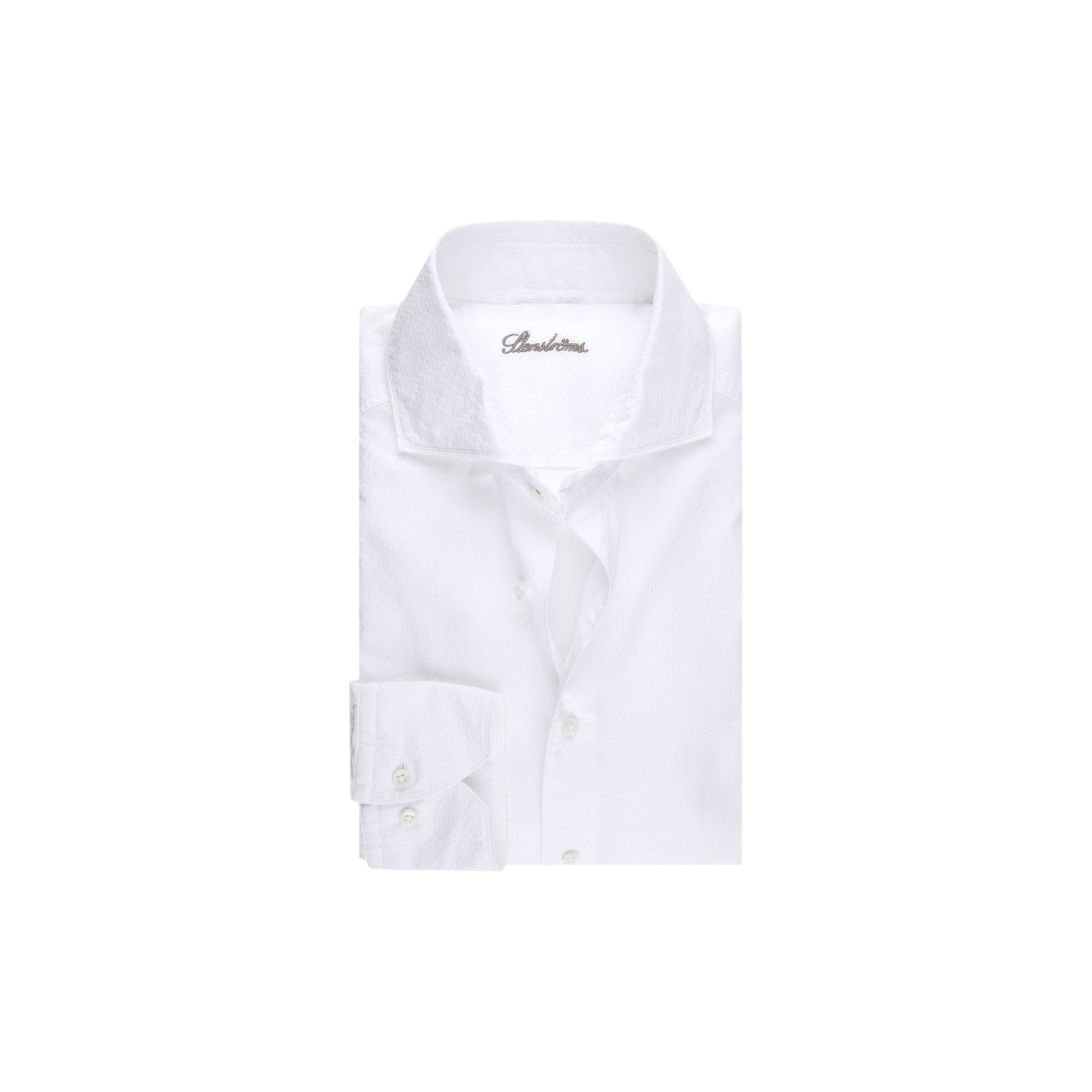 Stenströms - Regular C28 RC cuff Casual, white - Str. S