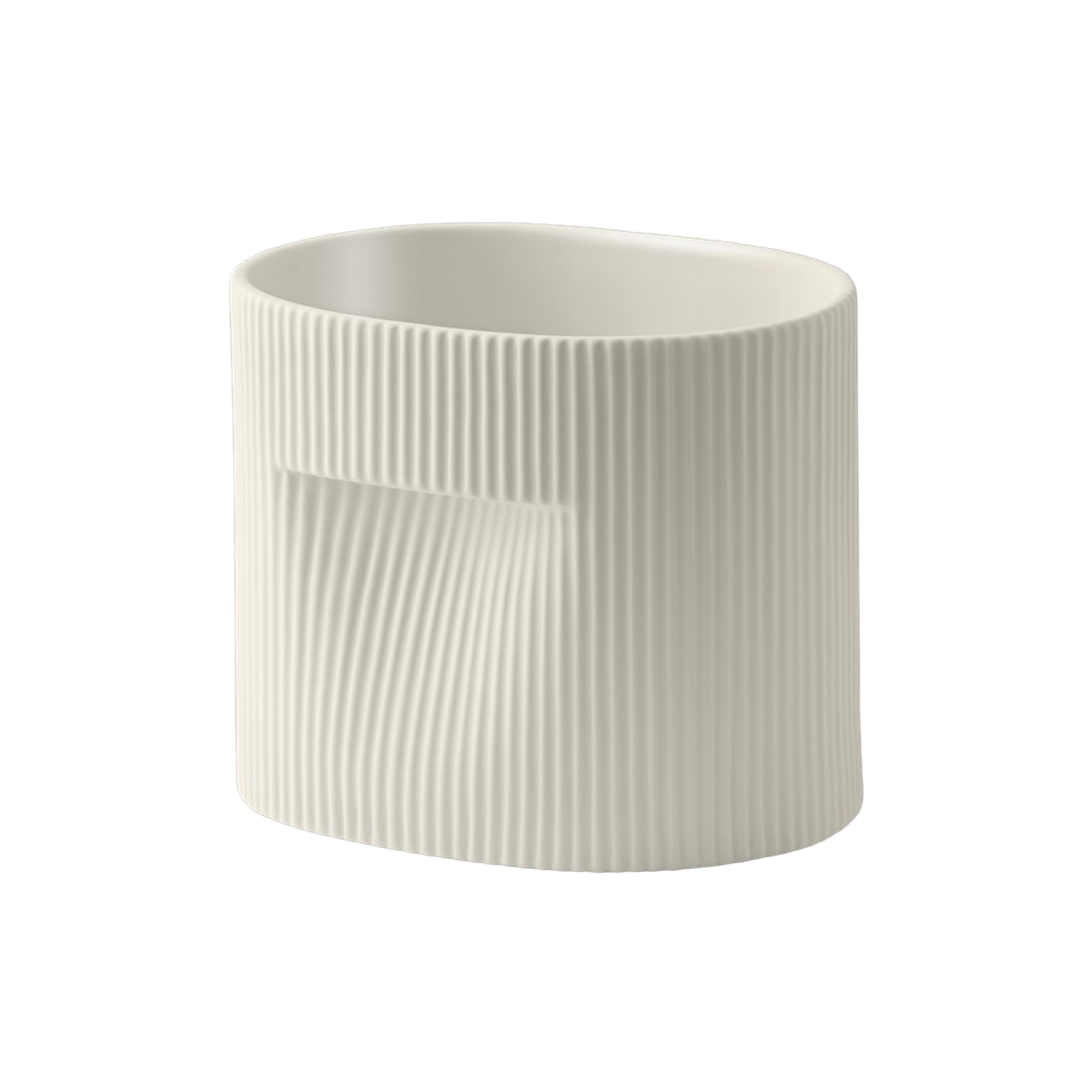 Muuto - Ridge Planter, off white - H15 cm