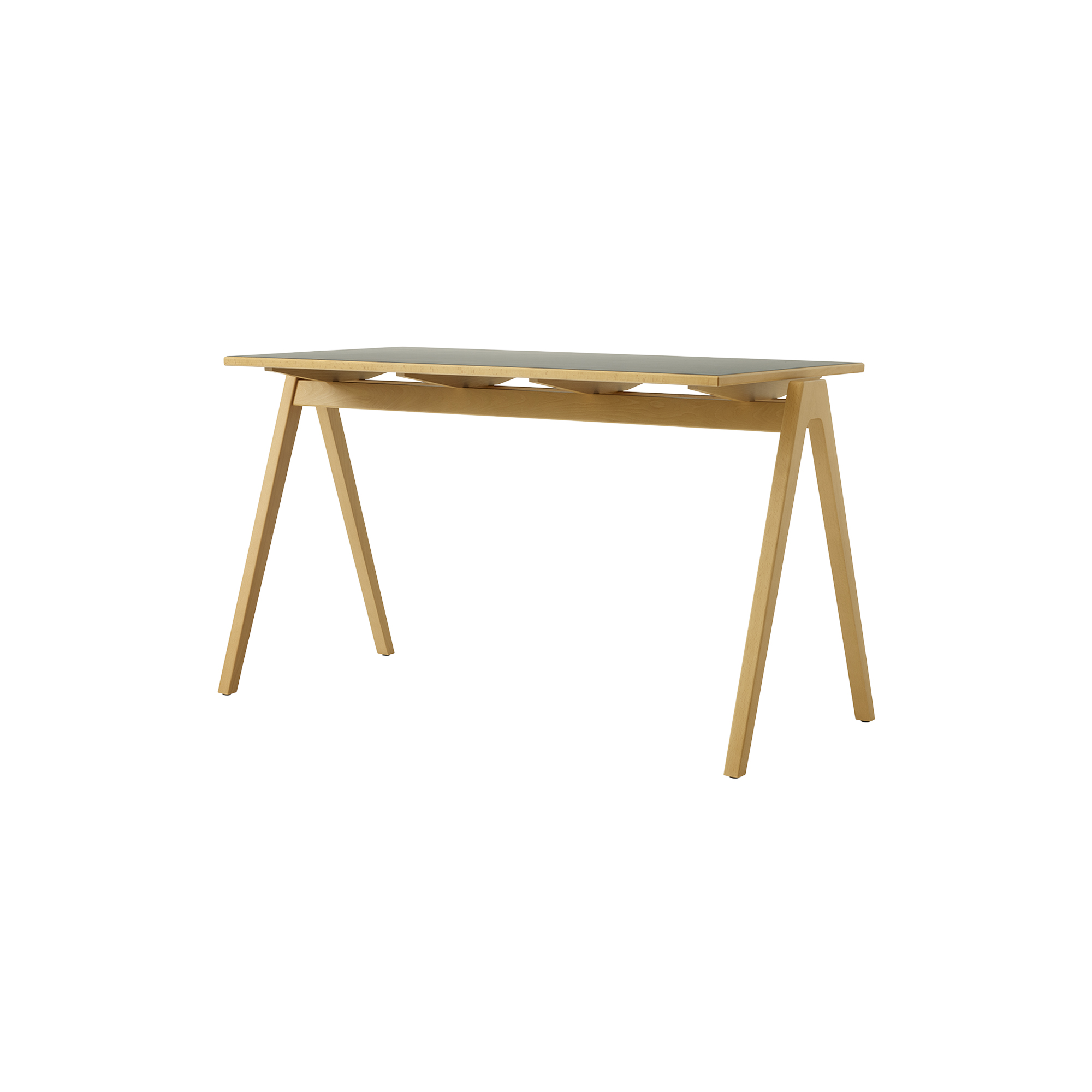 &Tradition - Daystak RD2 Table, honey stained beech/verde comodoro 0750