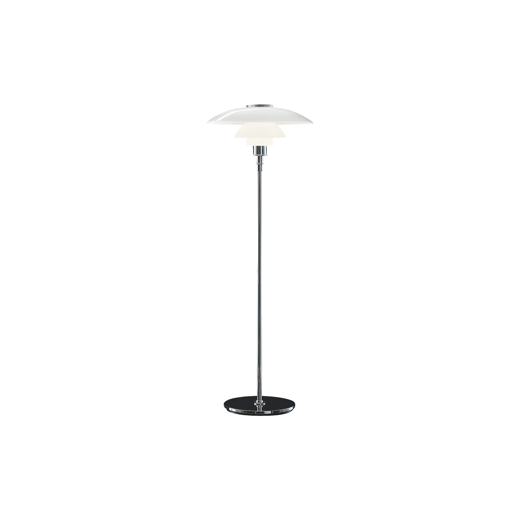 Louis Poulsen - PH 4½-3 ½ glas gulvlampe - H: 125 x Ø 45 cm.
