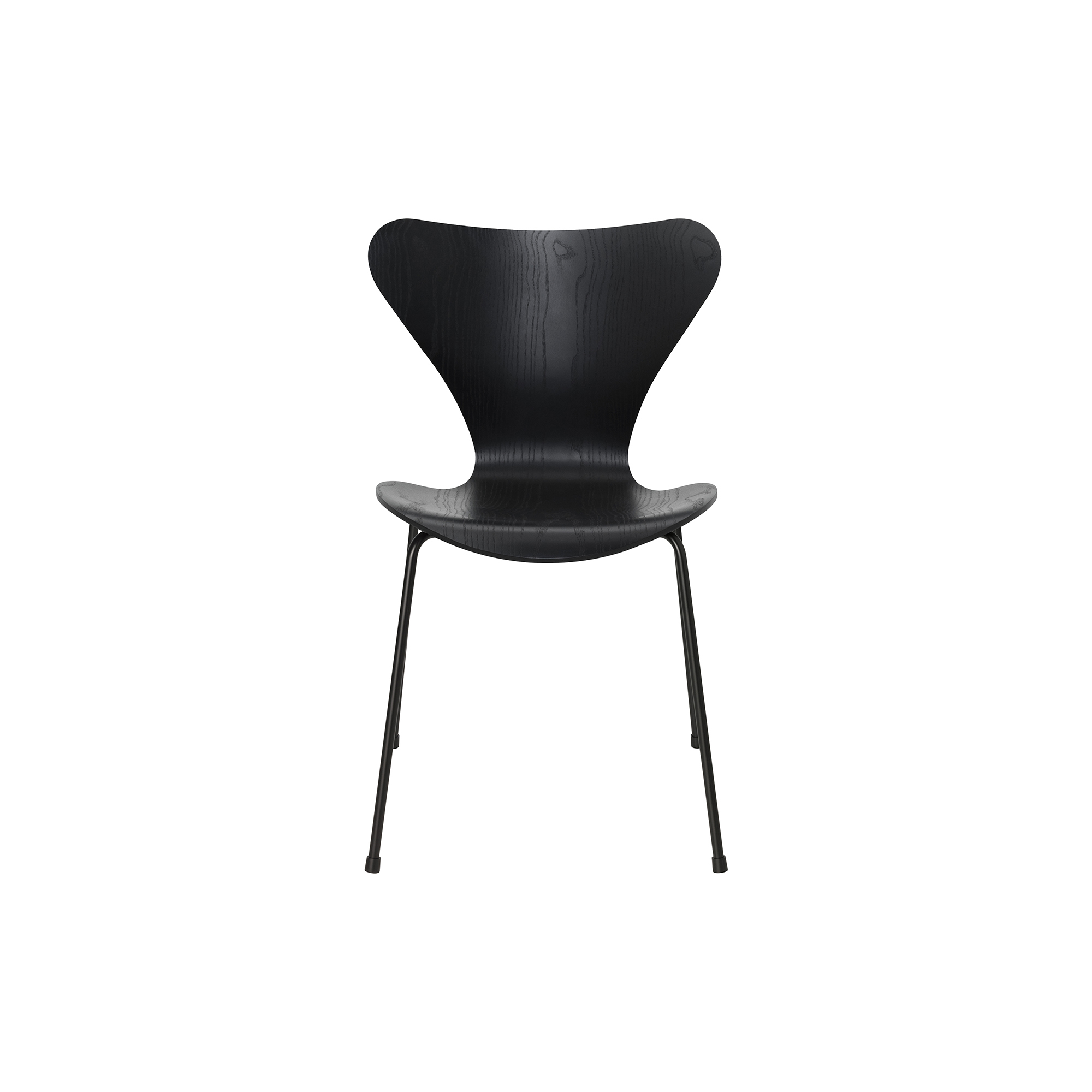 Fritz Hansen - Serie 7 3107 monochrome stol, sort