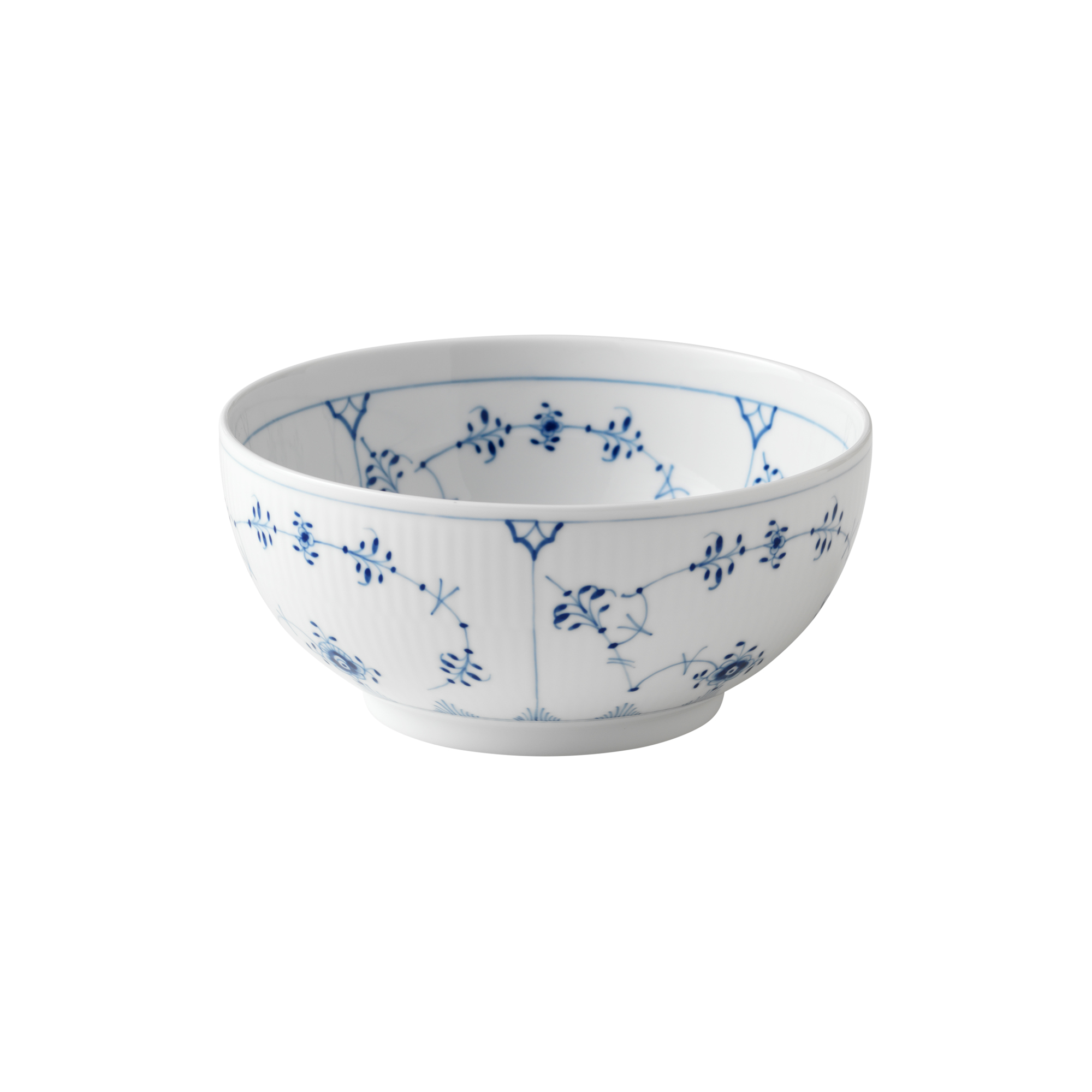 Royal Copenhagen - Musselmalet Riflet skål 110 cl - 110cl