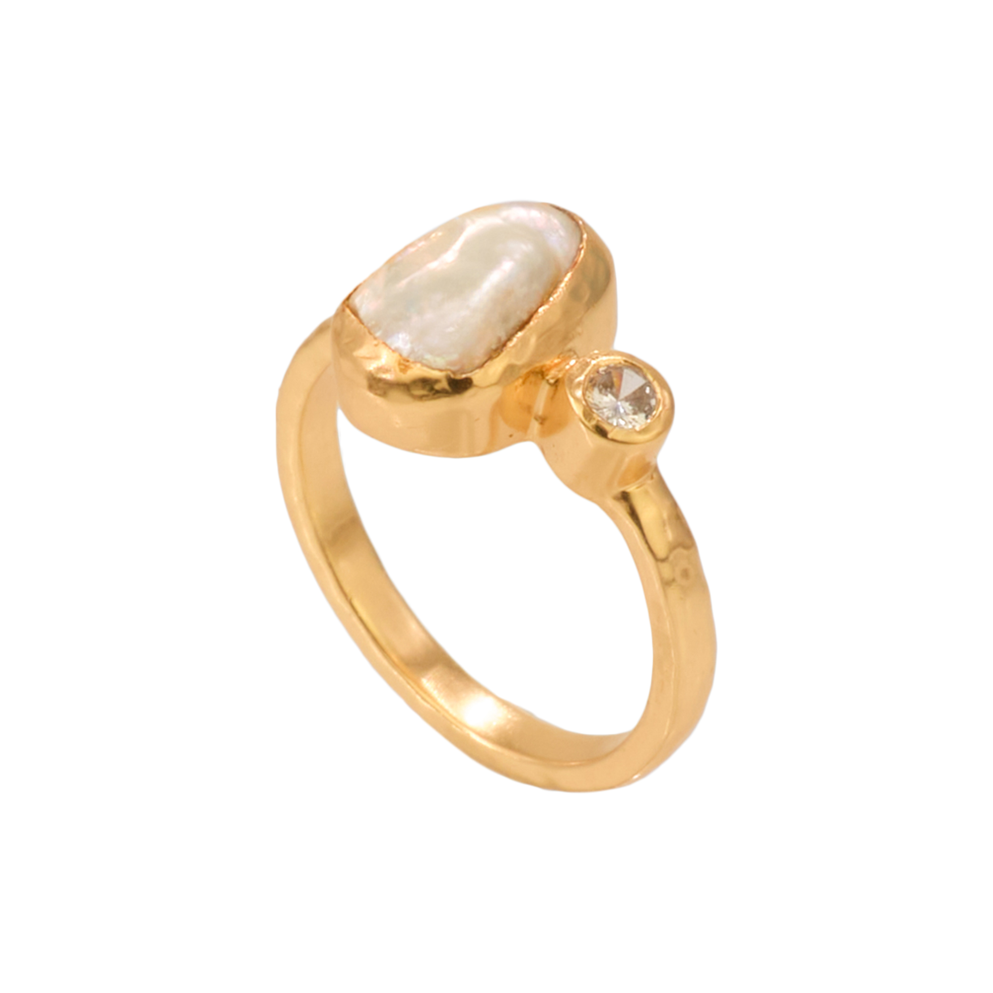 Stone Copenhagen - Neptune's Eye Ring, forgyldt - 53