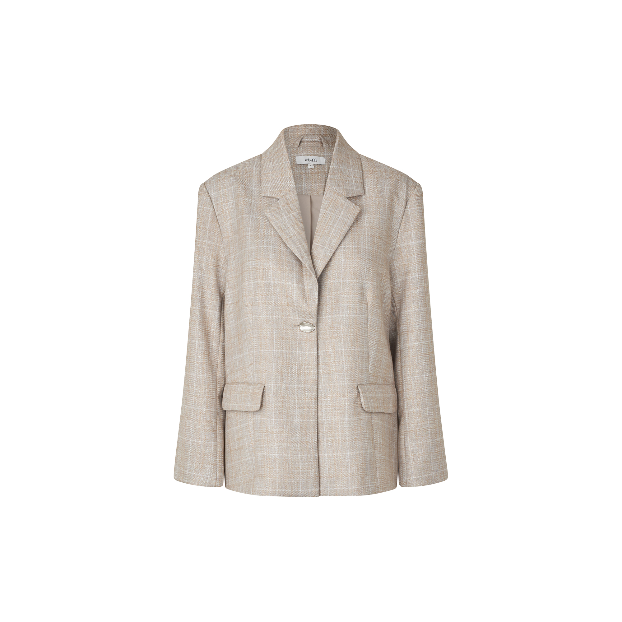 mbyM - Howla-M Blazer, beige check - Str. XL
