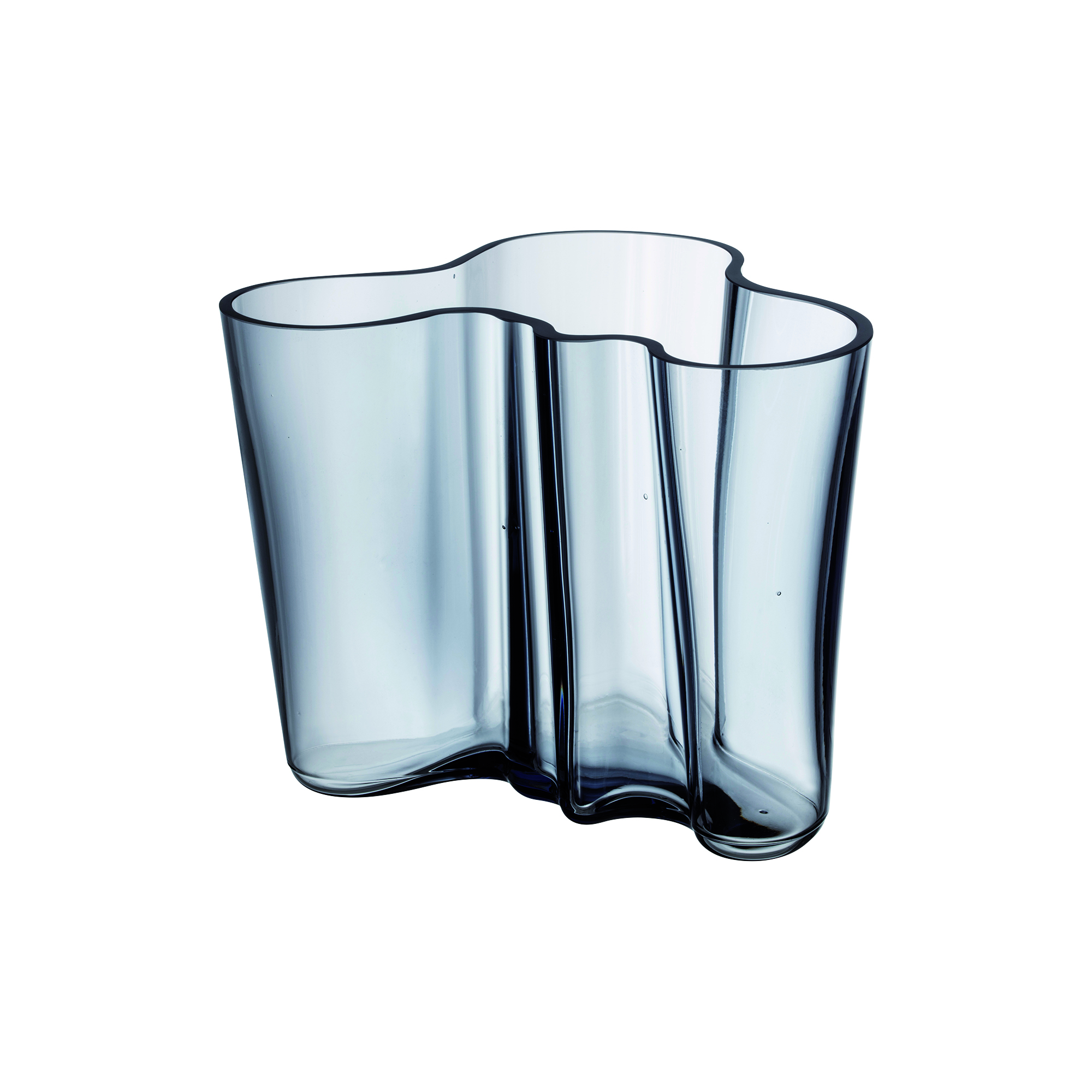 Iittala - Alvar Aalto vase 16 cm, genbrugsglas, Alvar Aalto Collection - H16 cm