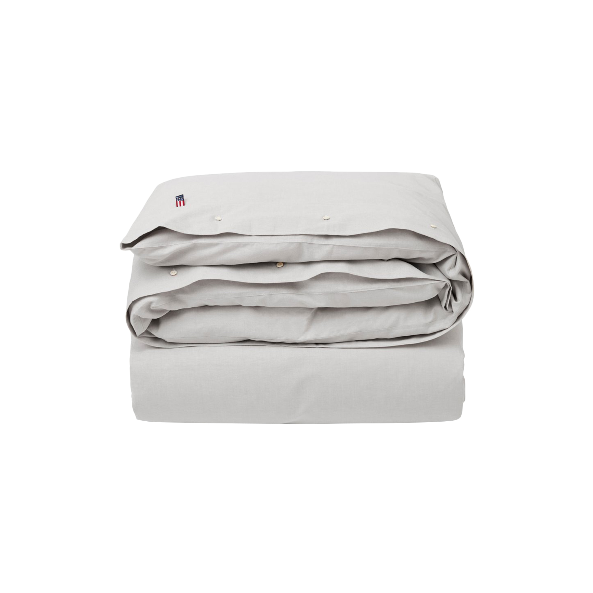 Lexington - Icons Pin Point Gray Cotton Duvet Cover, gray - 200x220 cm