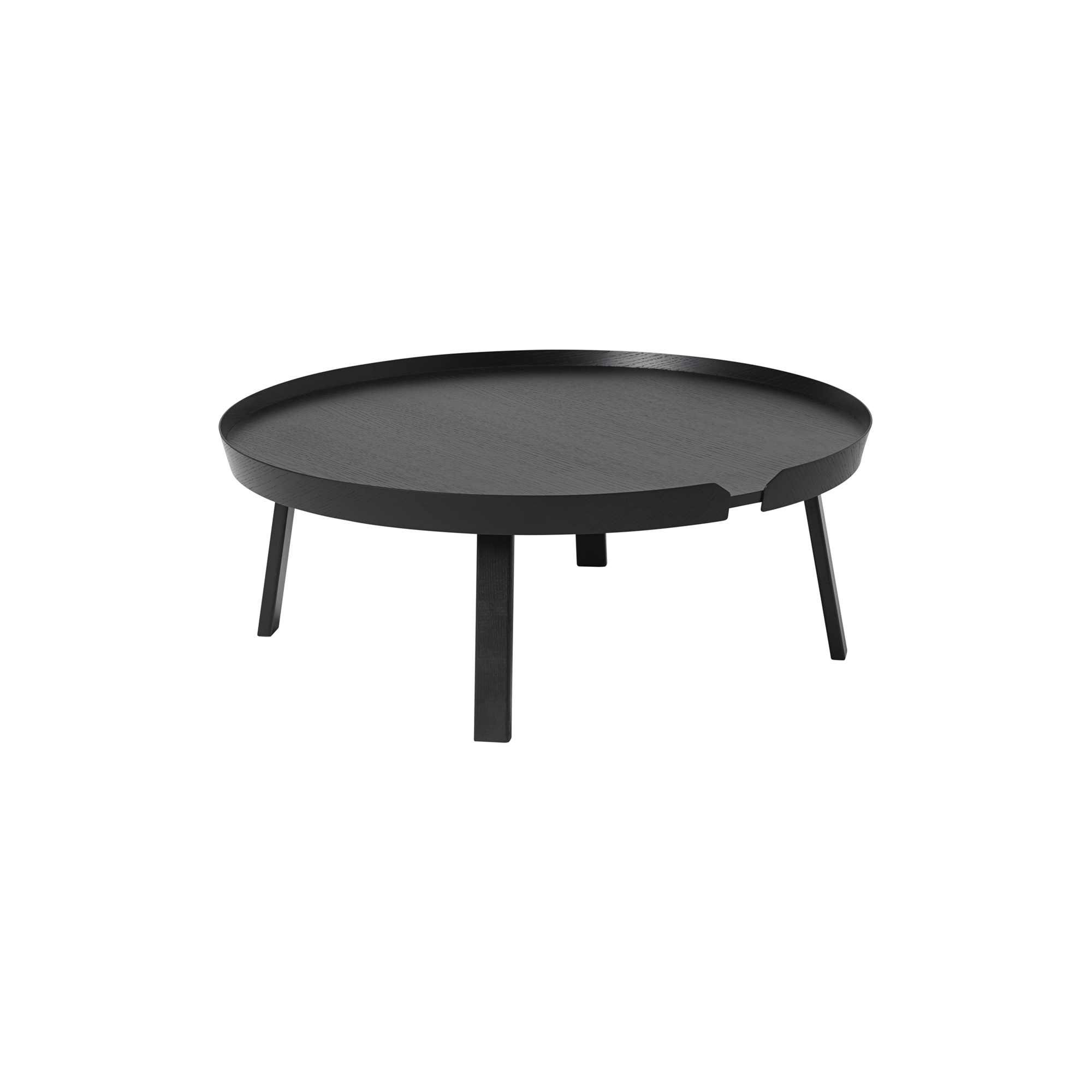 Muuto - Around Coffee Table, black - Ø95 cm