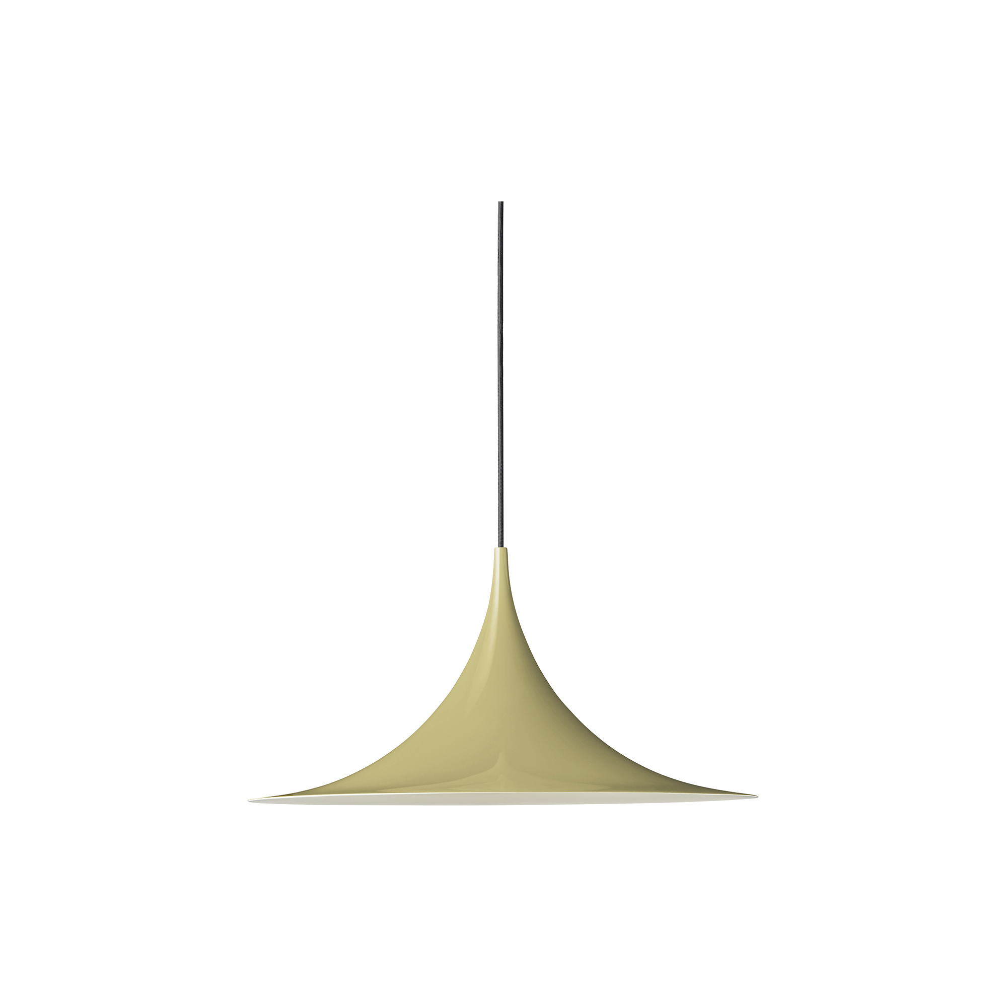 GUBI - Semi Pendant, fennel seed glossy - H: 31 x Ø 47 cm.