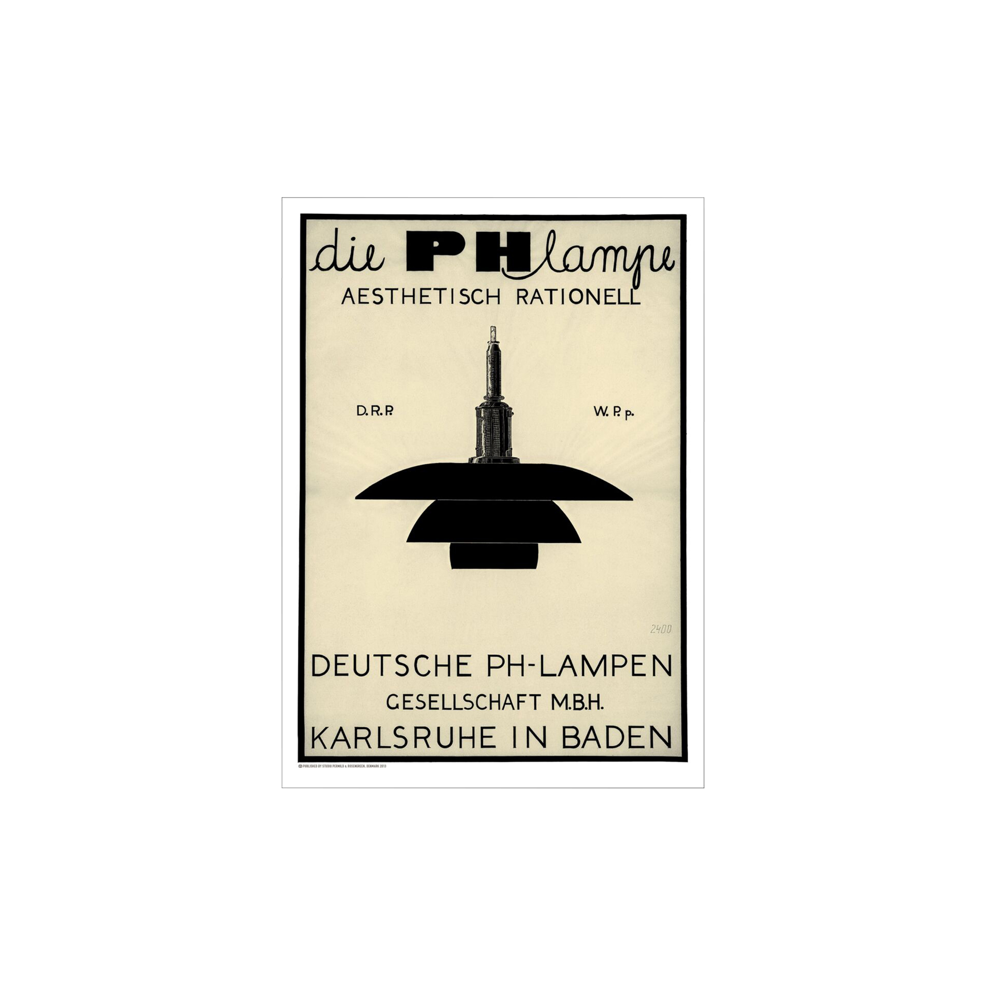 Poster & Frame - PH Lampe - Black - A3