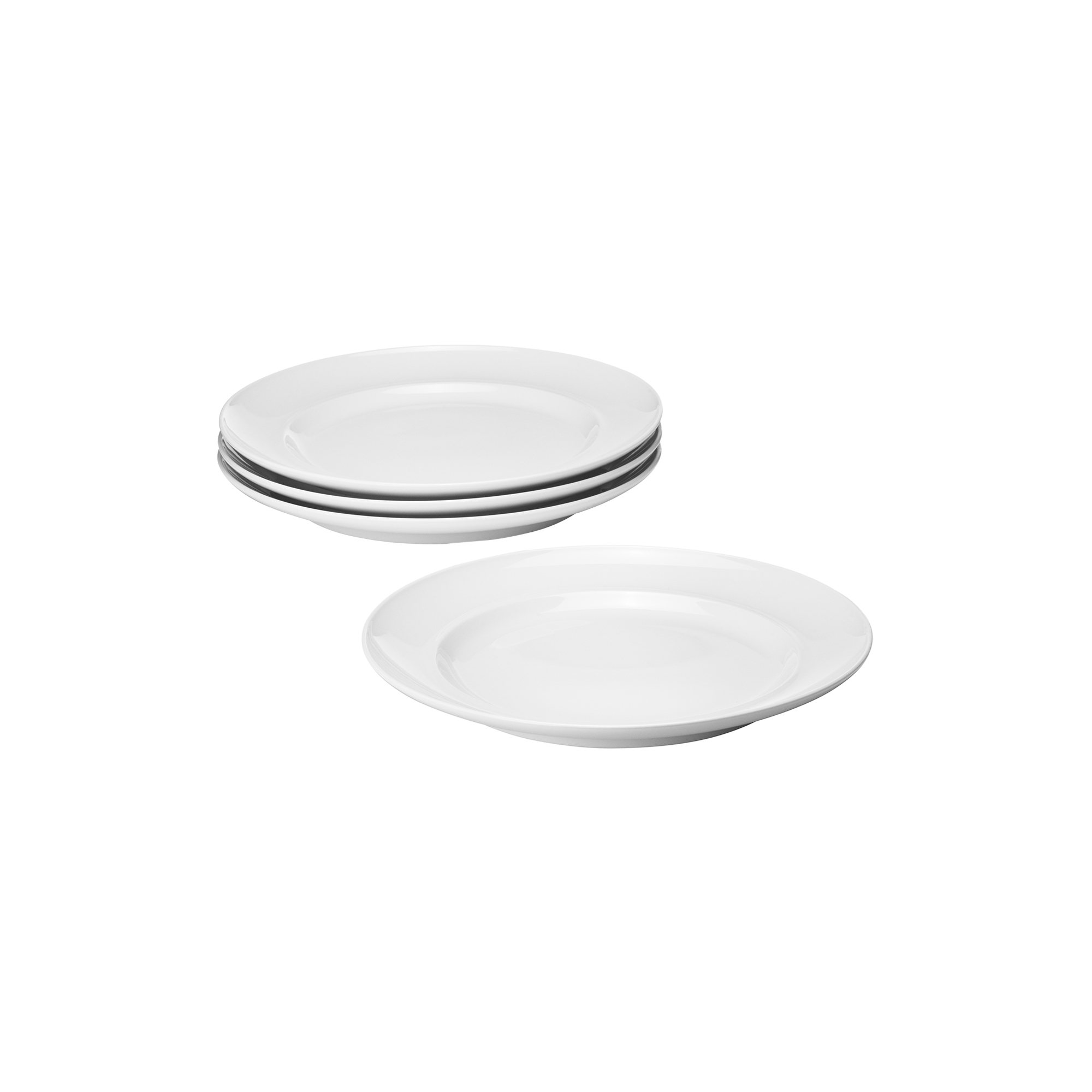 Georg Jensen - KOPPEL sæt af middagstallerkener 27 cm 4 stk., hvid, Henning Koppel