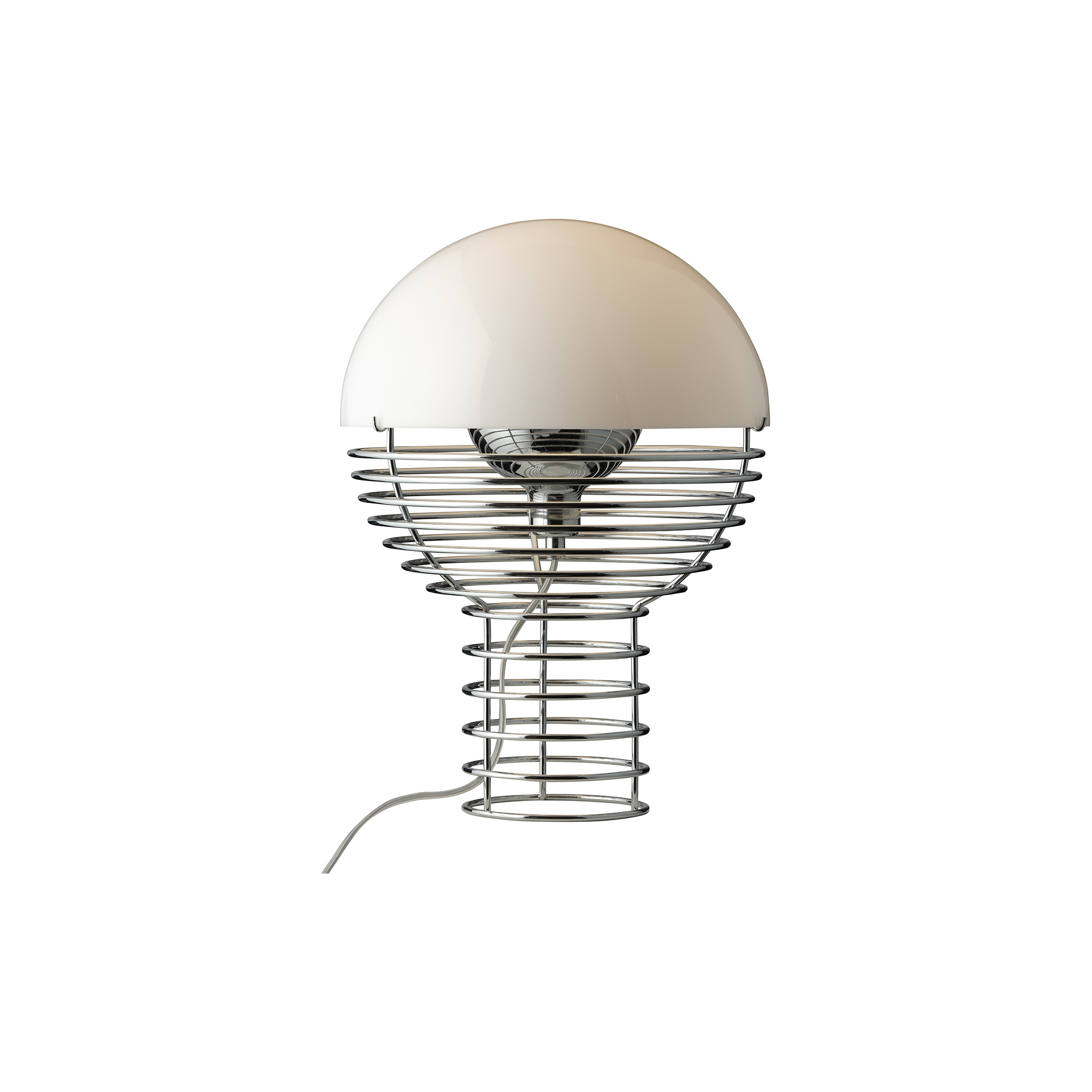 Verpan - Wire bordlampe, white - H: 42 x Ø 30 cm.