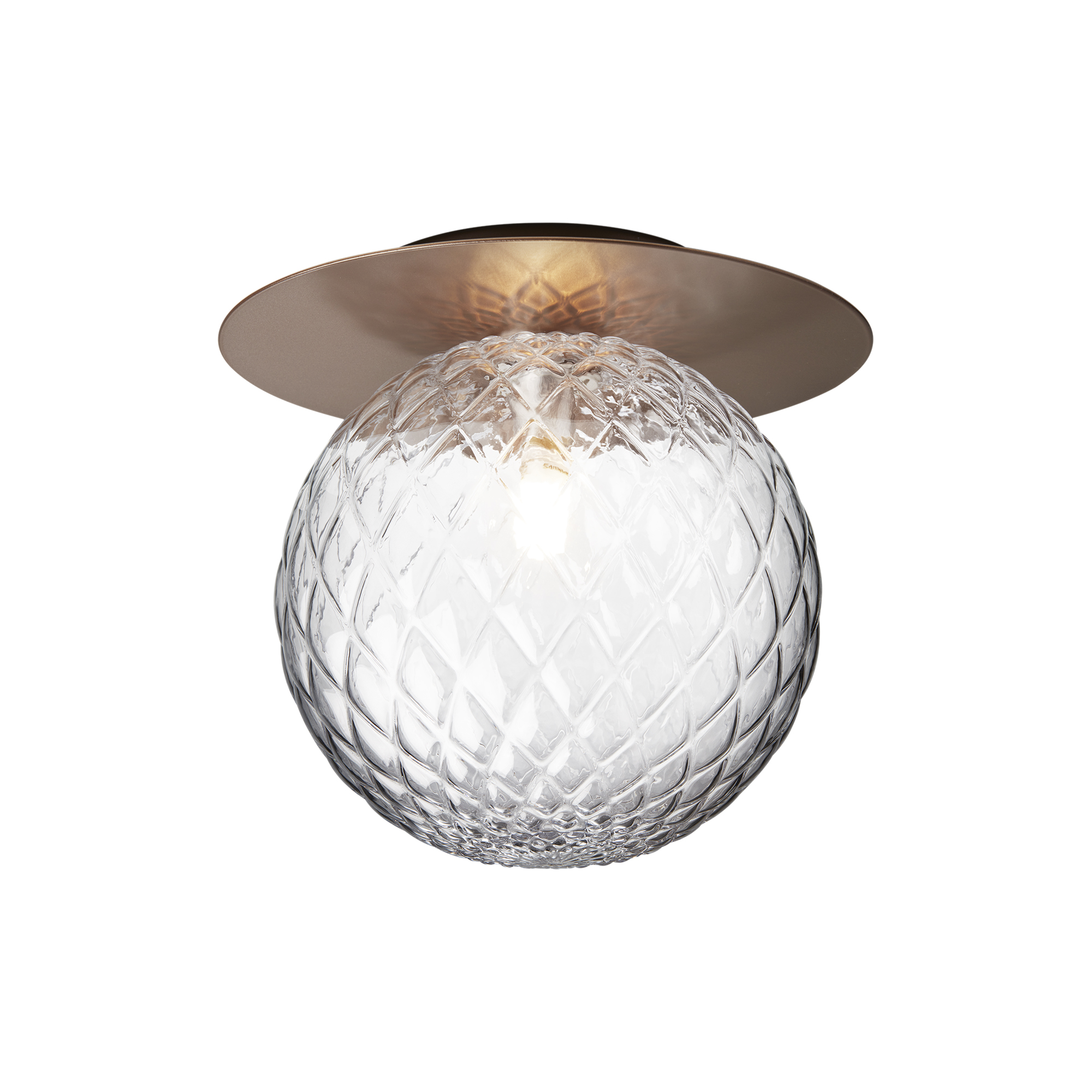 Nuura - Liila 1 Large Wall Lamp, dark bronze/optic clear