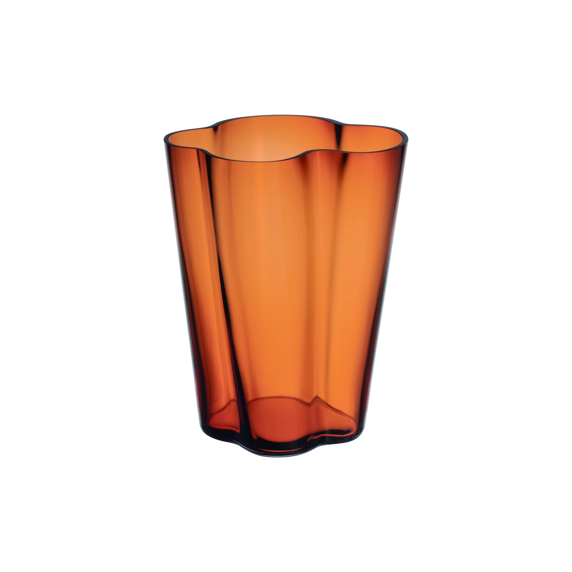 Iittala - Alvar Aalto vase 25 cm, copper, Alvar Aalto Collection - H27 cm