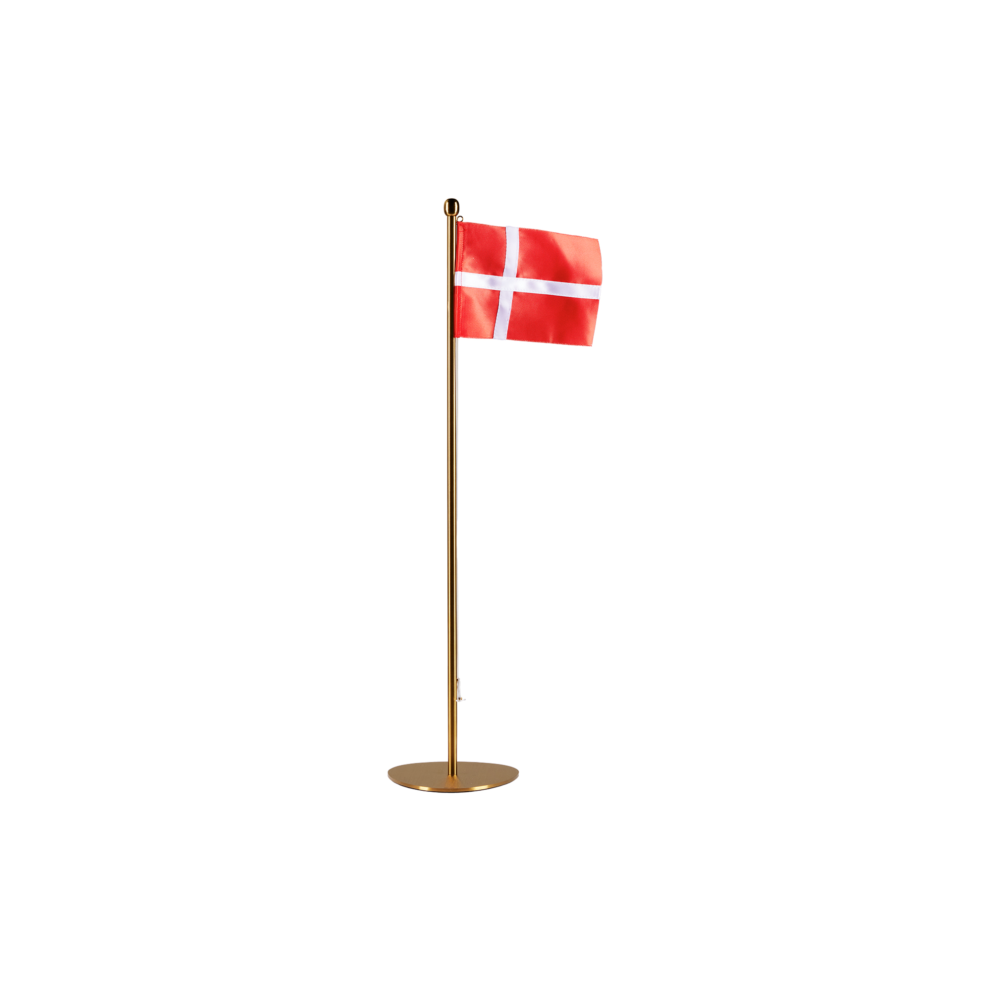 Piet Hein - Bordflagstang, messing - H50 cm