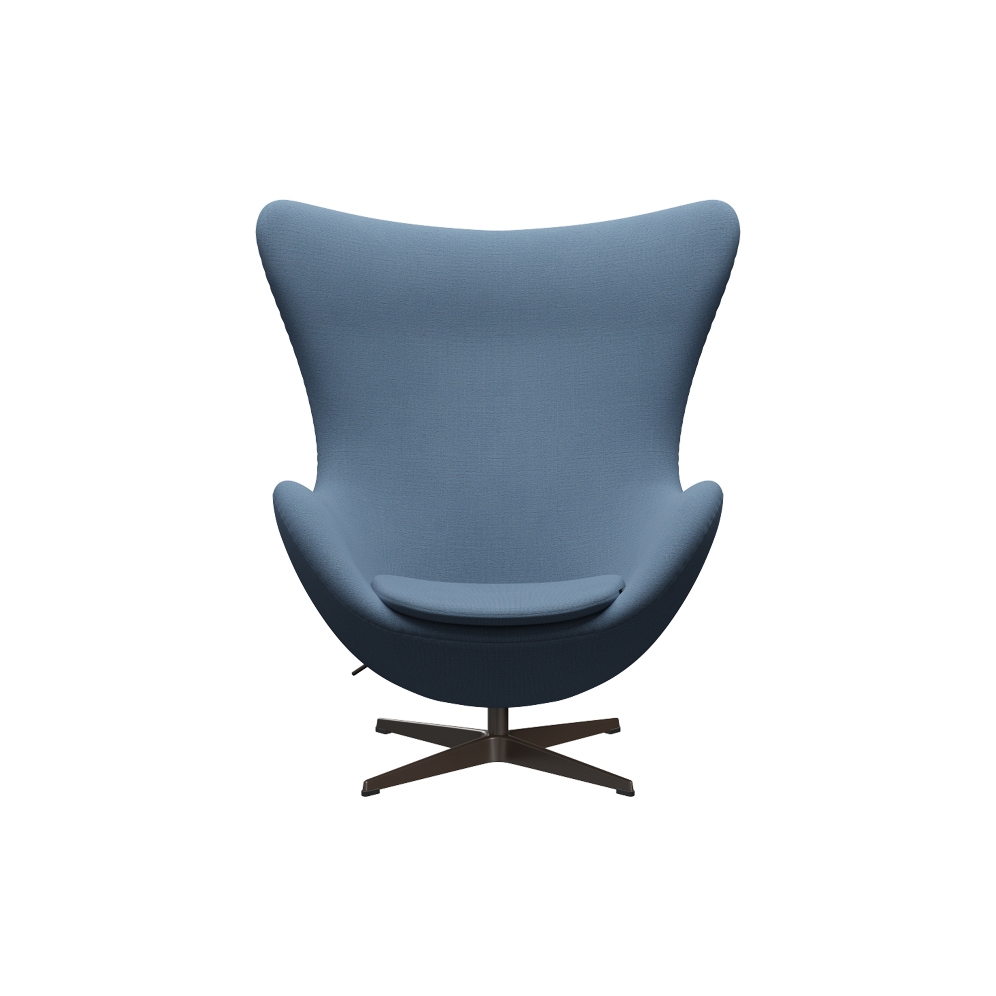 Fritz Hansen - Ægget 3316 loungestol, Christianshavn 1152 light blue/brown bronze
