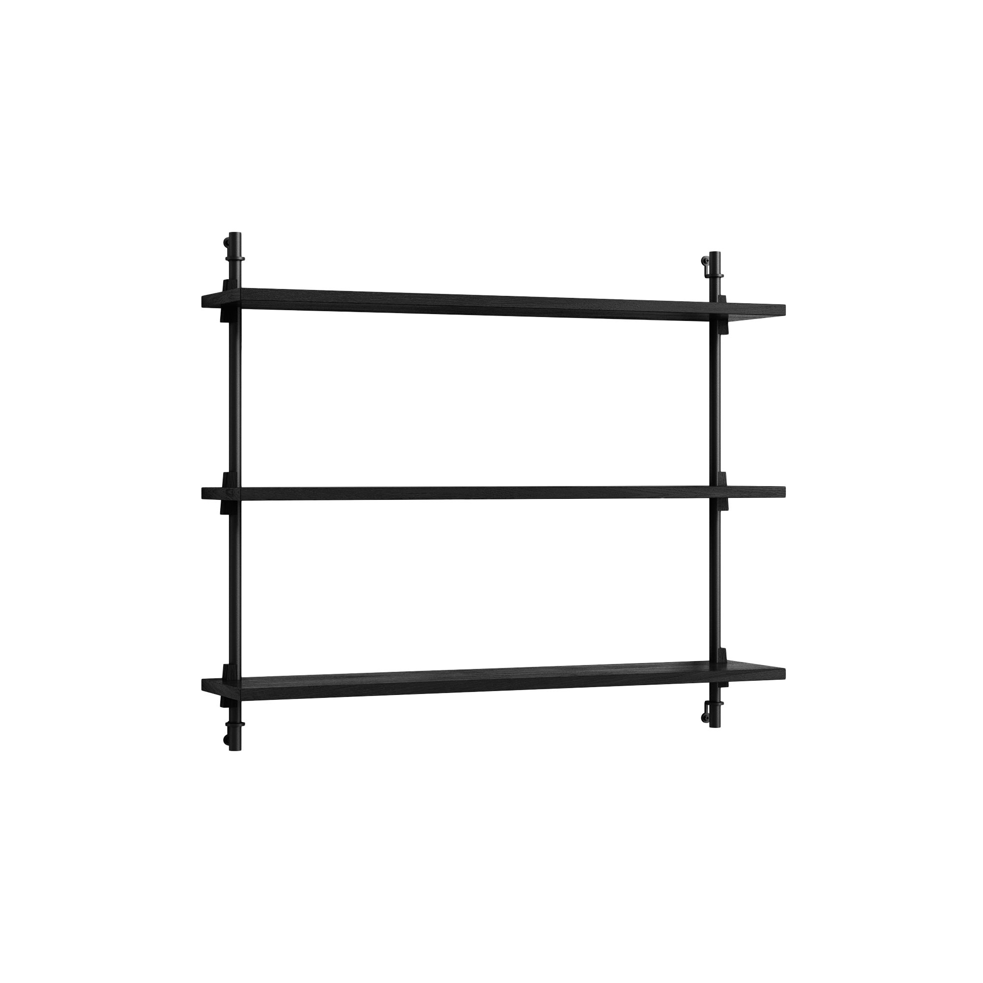MOEBE - Wall Shelving Small, black/black