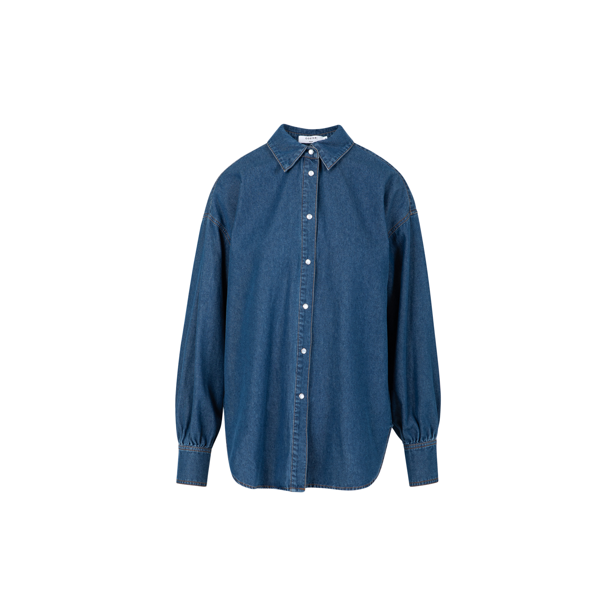 Coster Copenhagen - ELLIS denim shirt, denim blue - Str. 36