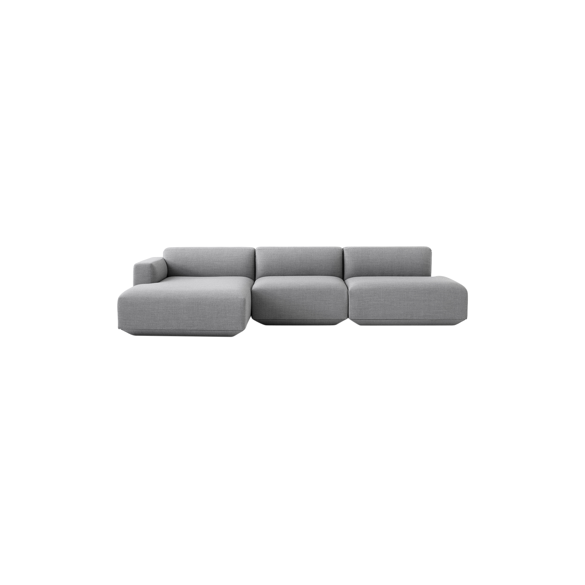 &Tradition - Develius modulsofa I, lysegrå - H: 70 x L: 309 x D: 89/150 cm.