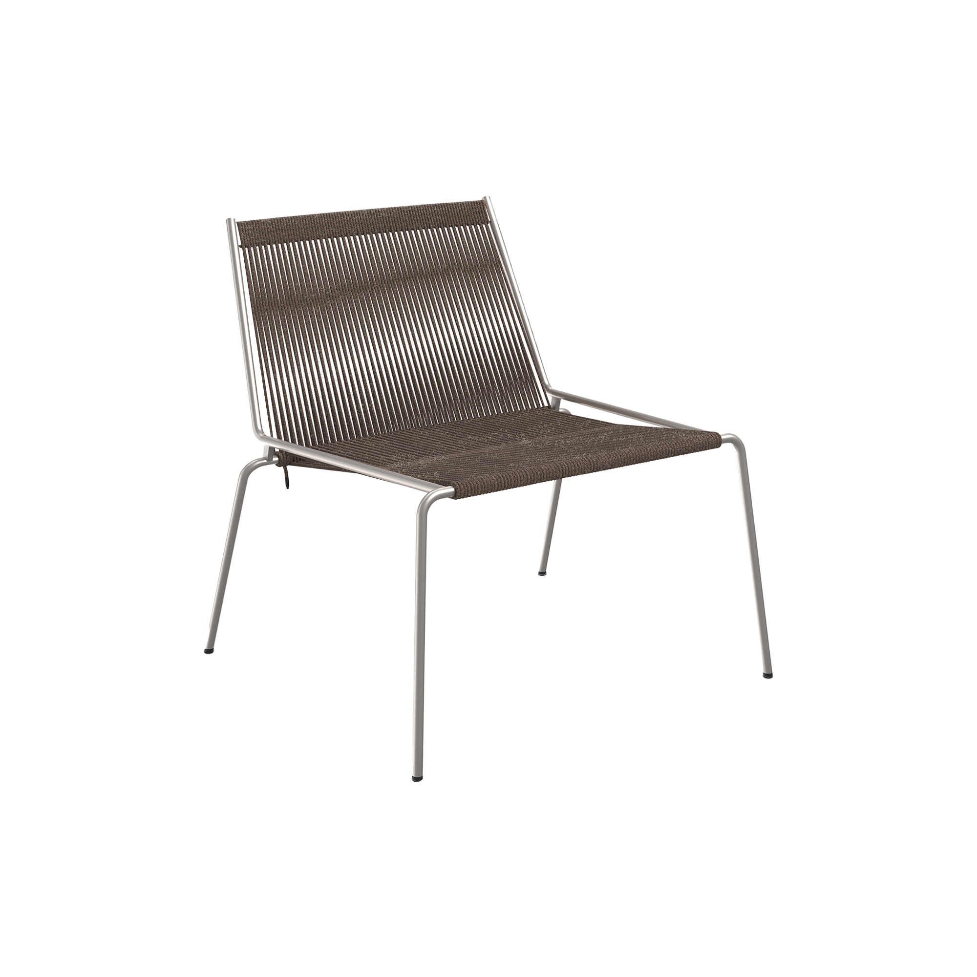 Thorup Copenhagen - Noel Lounge Chair, steel/dark grey