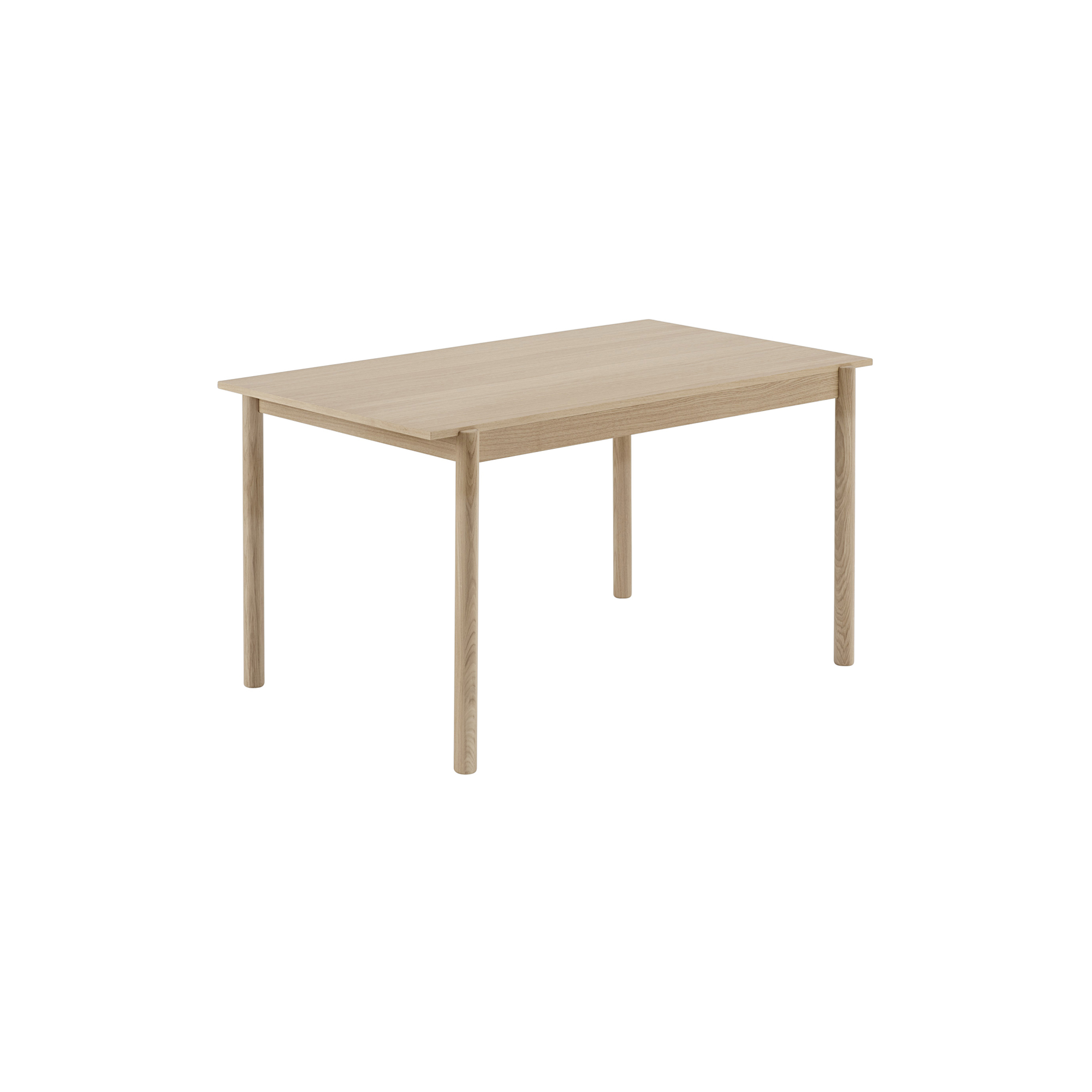 Muuto - Linear Wood Table, oak veneer/oak - 140x85 cm