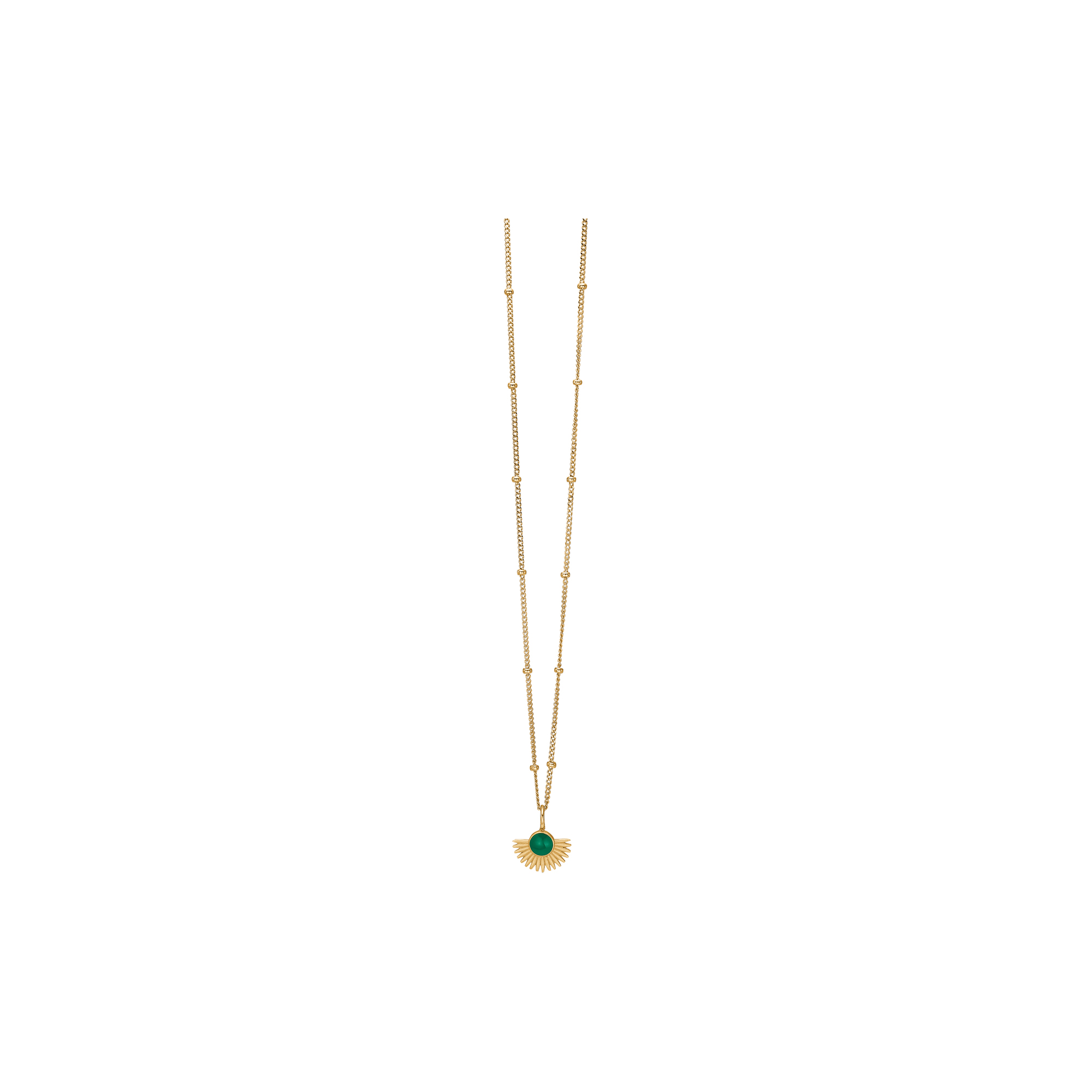 ENAMEL Copenhagen - Soleil halskæde, petrol green