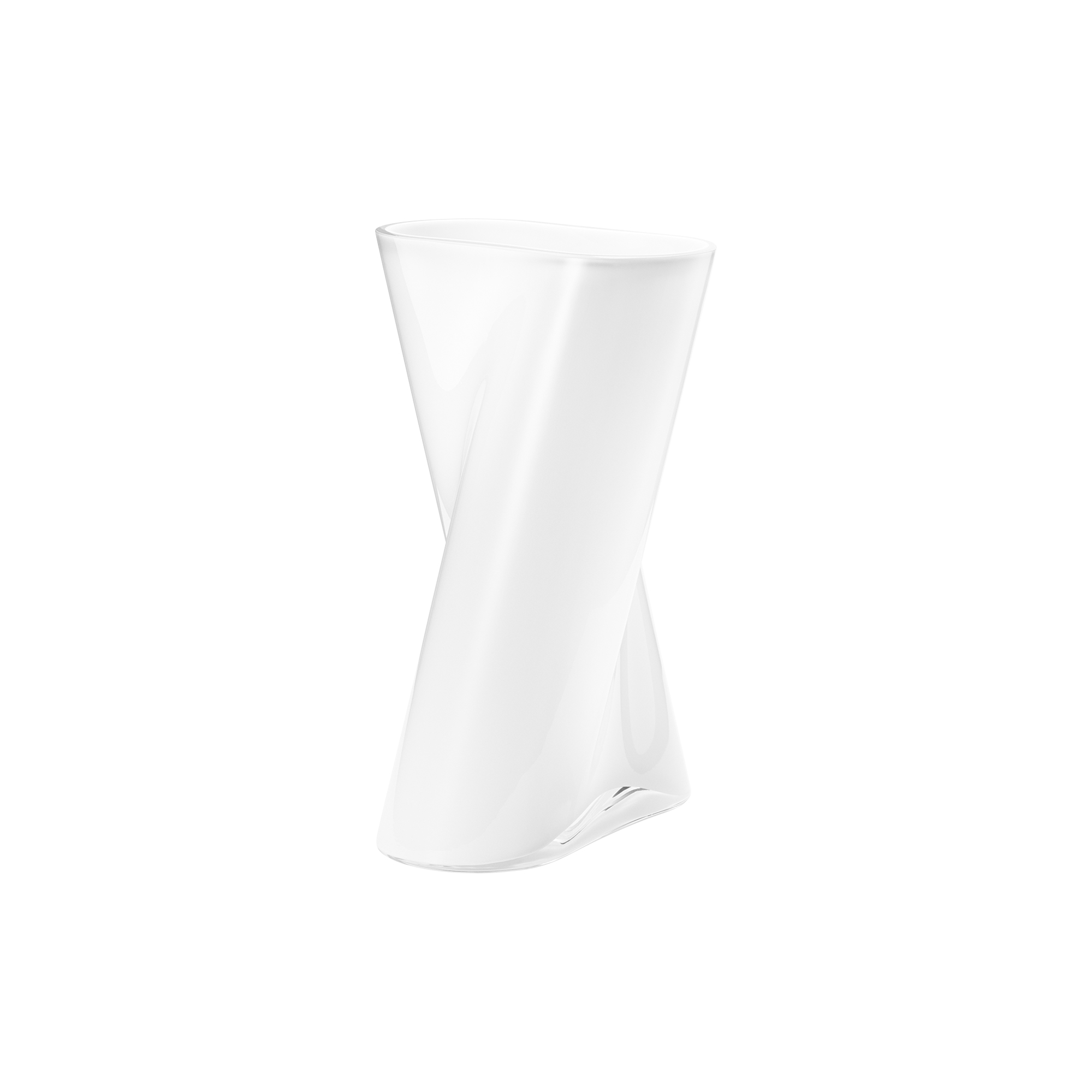 Georg Jensen - Lituus Vase Opal Medium, hvid - Medium