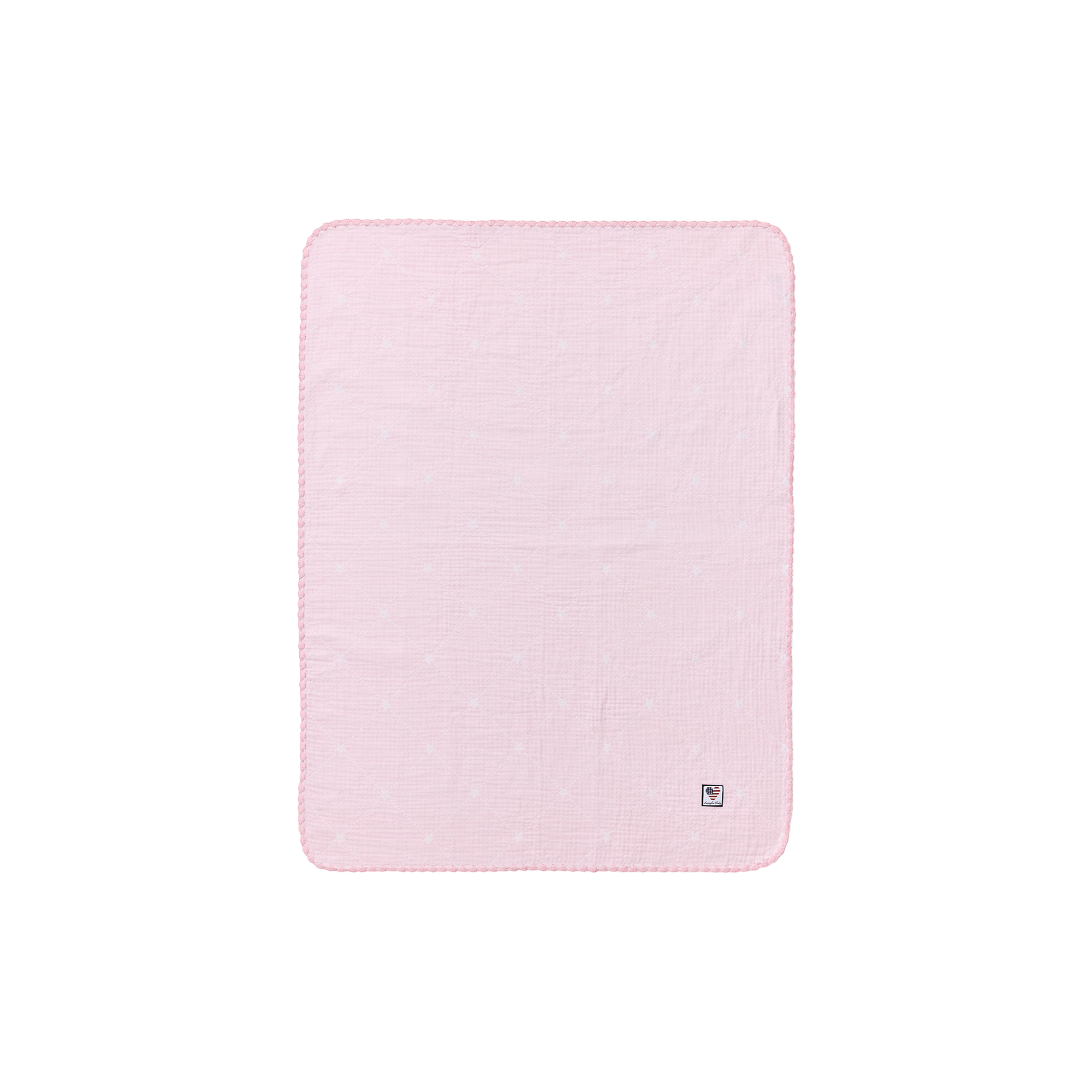 Lexington - Icons Baby Signature Star Organic Cotton Throw, pink/white