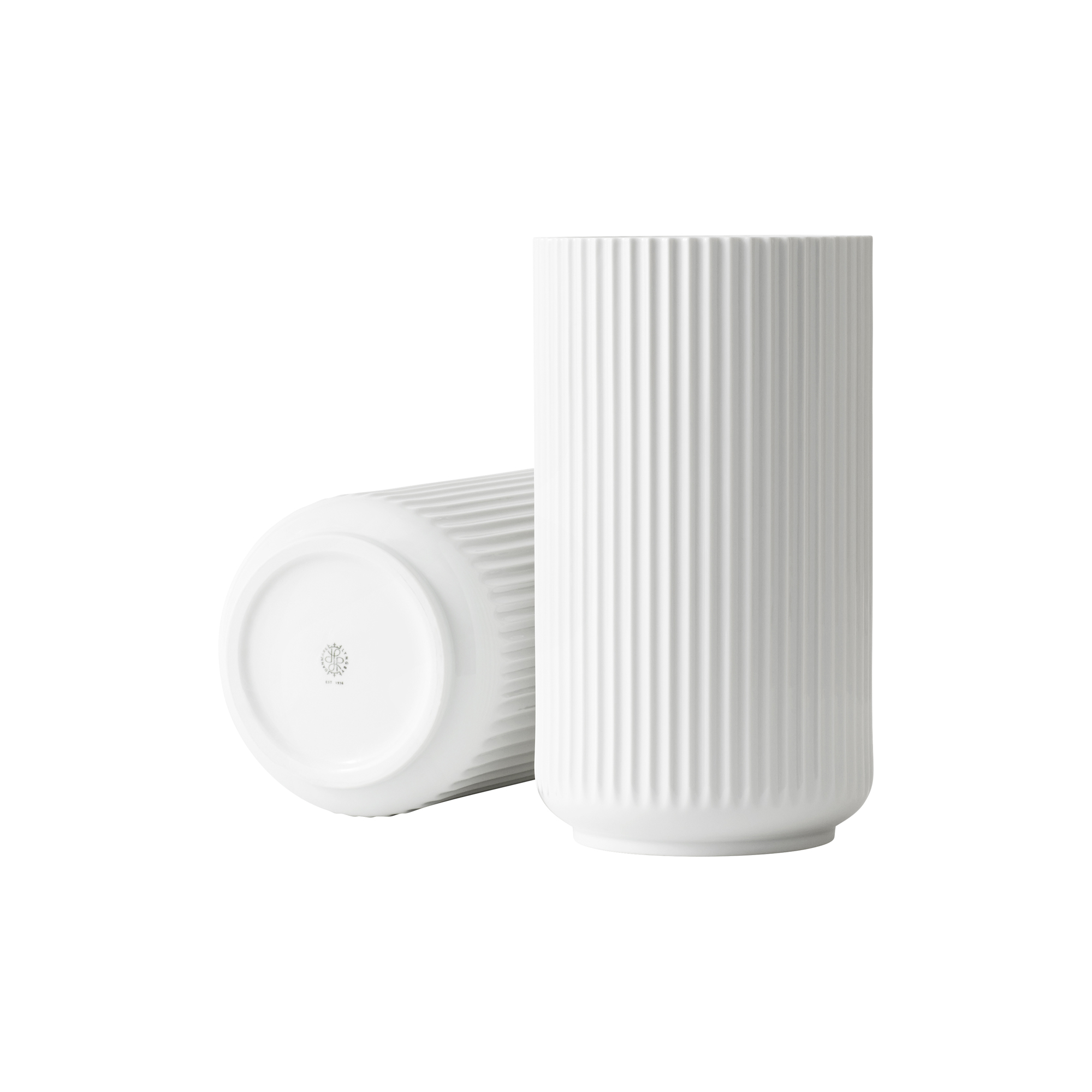 Lyngby Porcelæn - Lyngby Vase, hvid - H31 cm