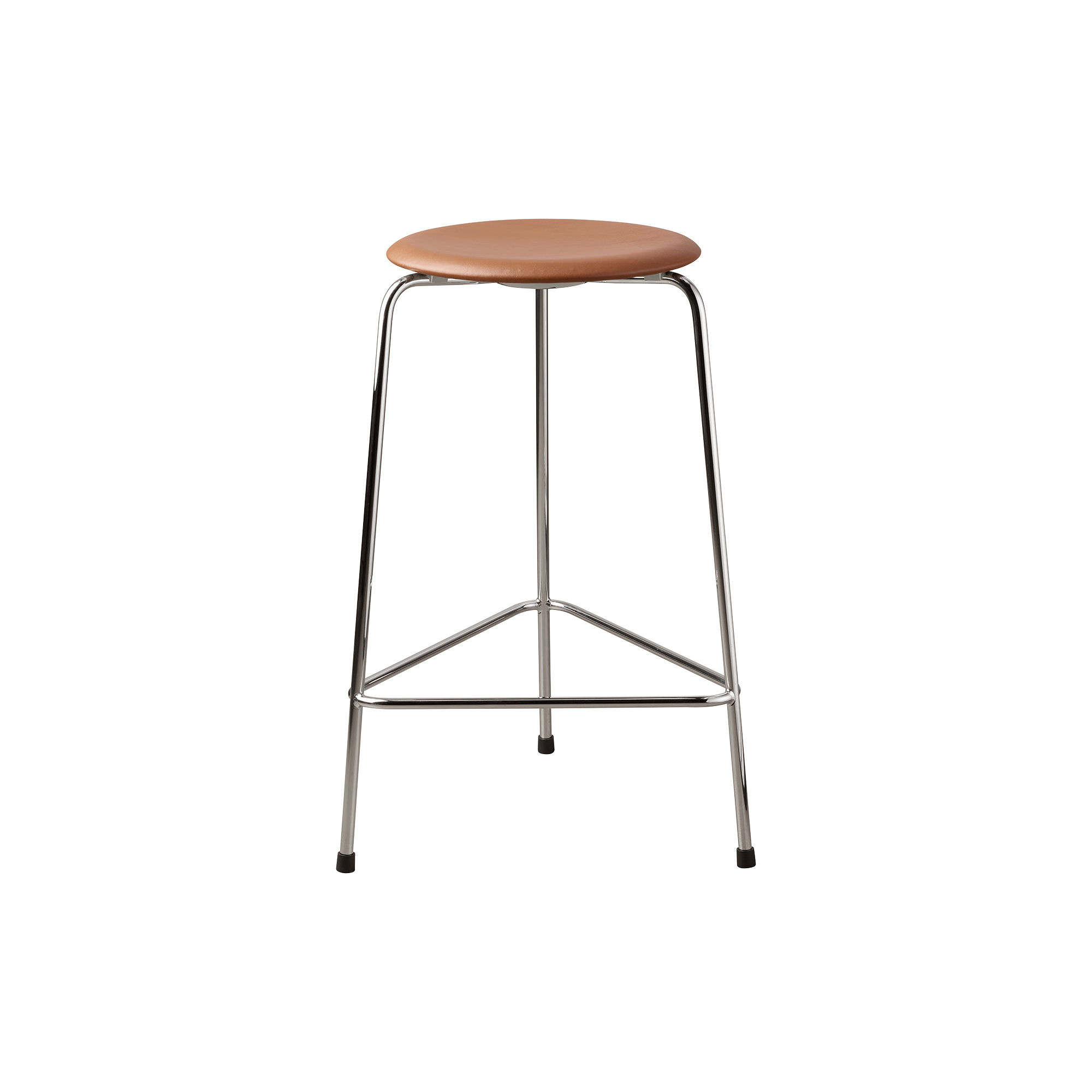 Fritz Hansen - High Dot Counter Stool, Grace walnut - H: 65 x Ø 44 cm.