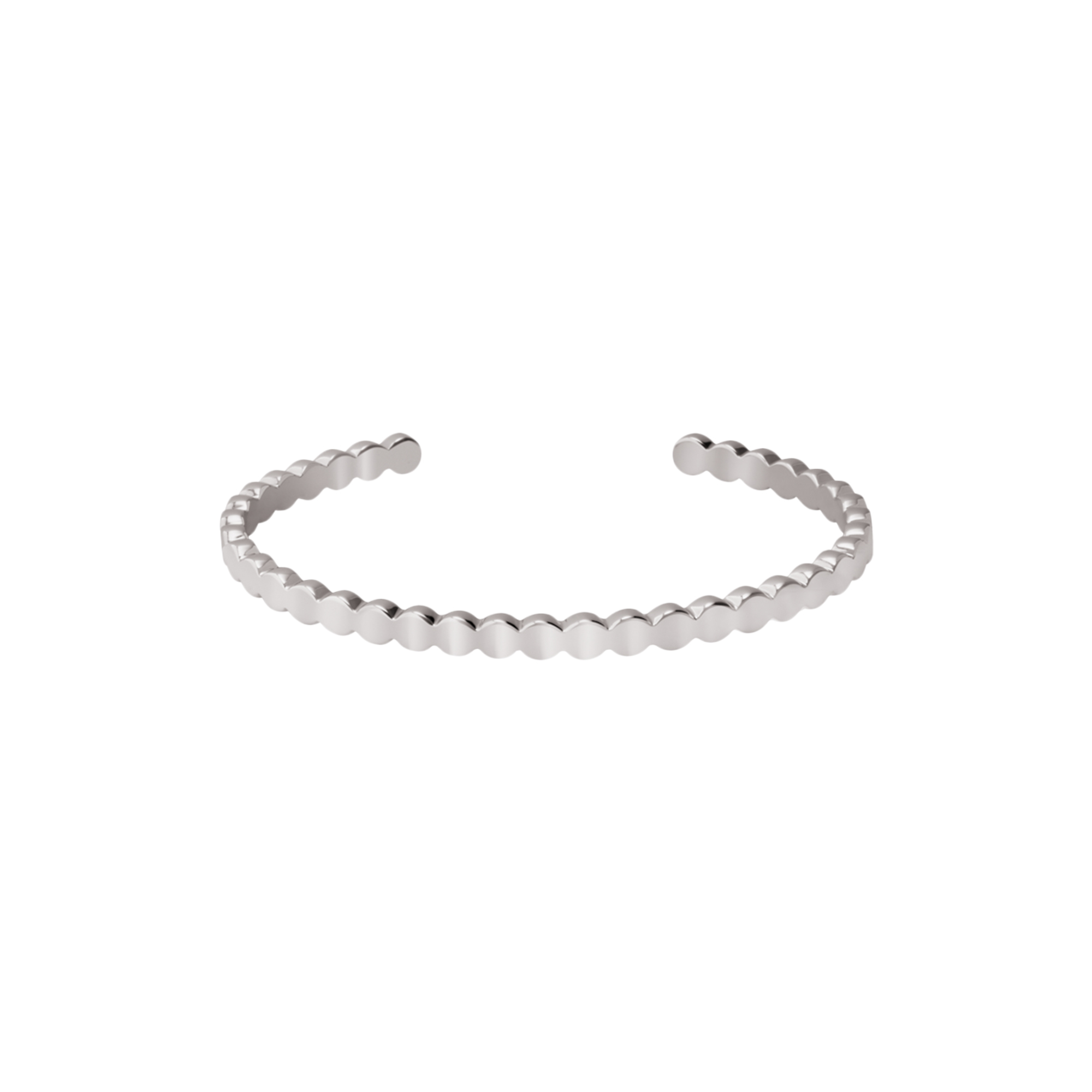 bangle up - LUMI Bracelet, rhodium - One-size