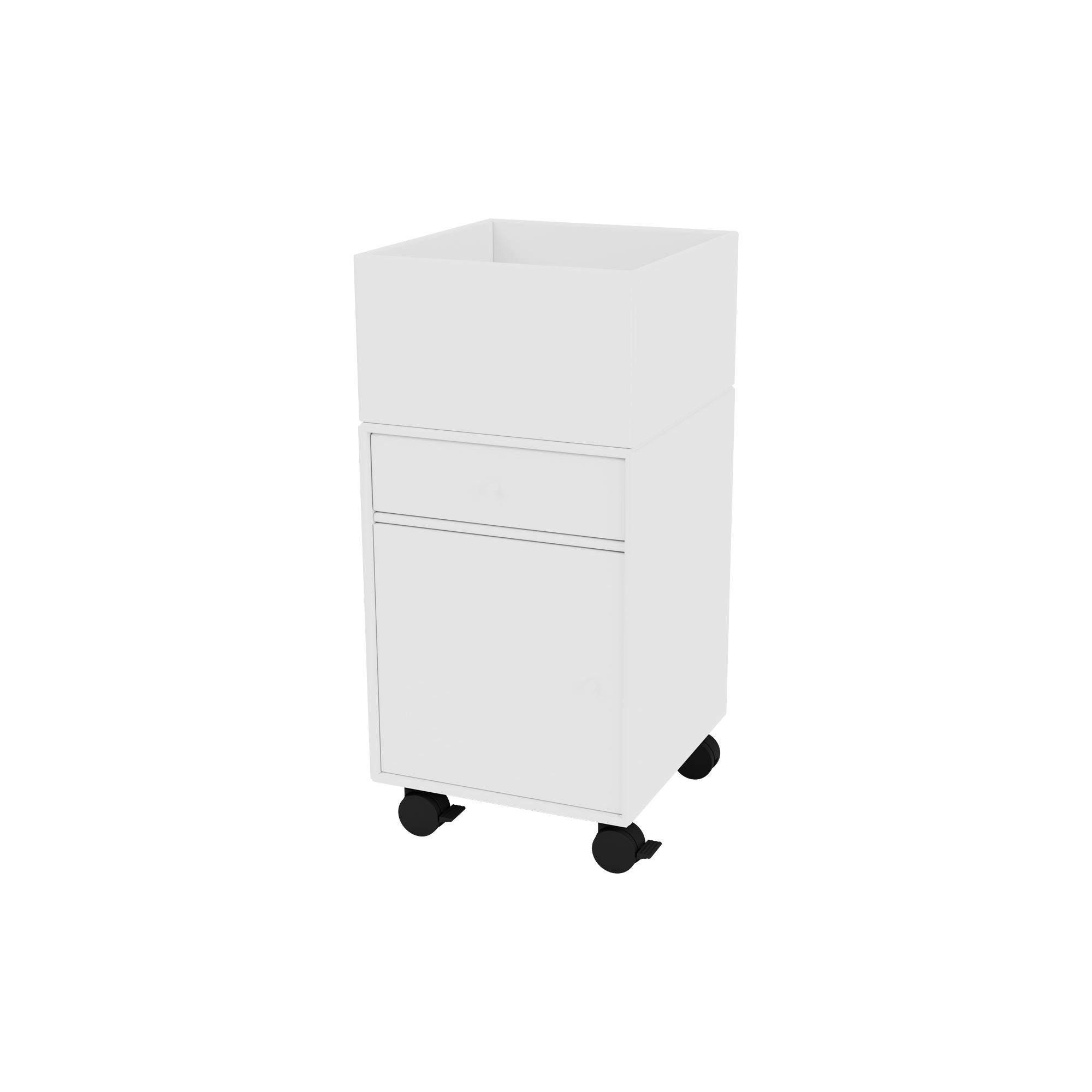 Montana Furniture - RUNNER opbevaring på hjul, 101 new white