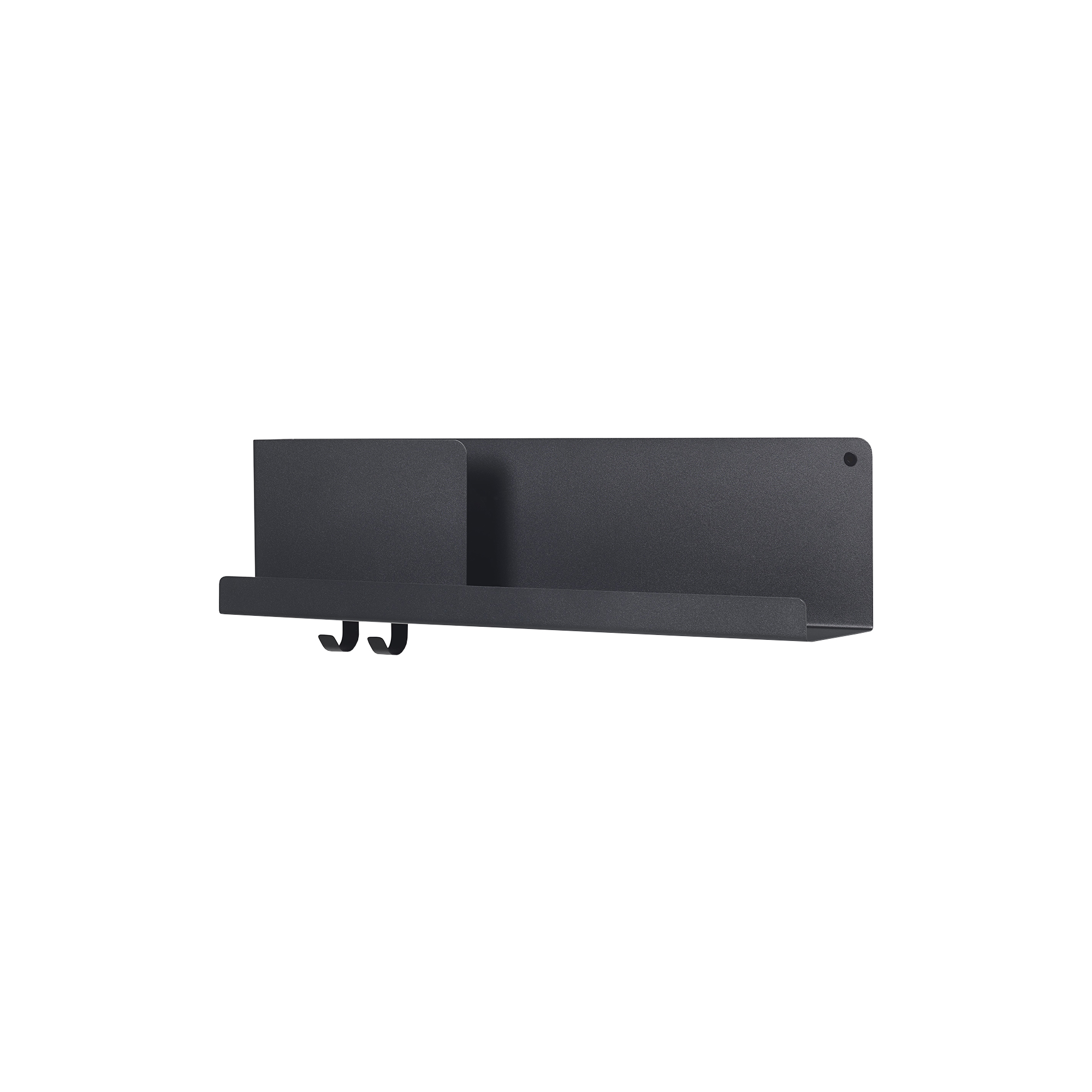 Muuto - Folded Shelves, black - 63x16.5 cm