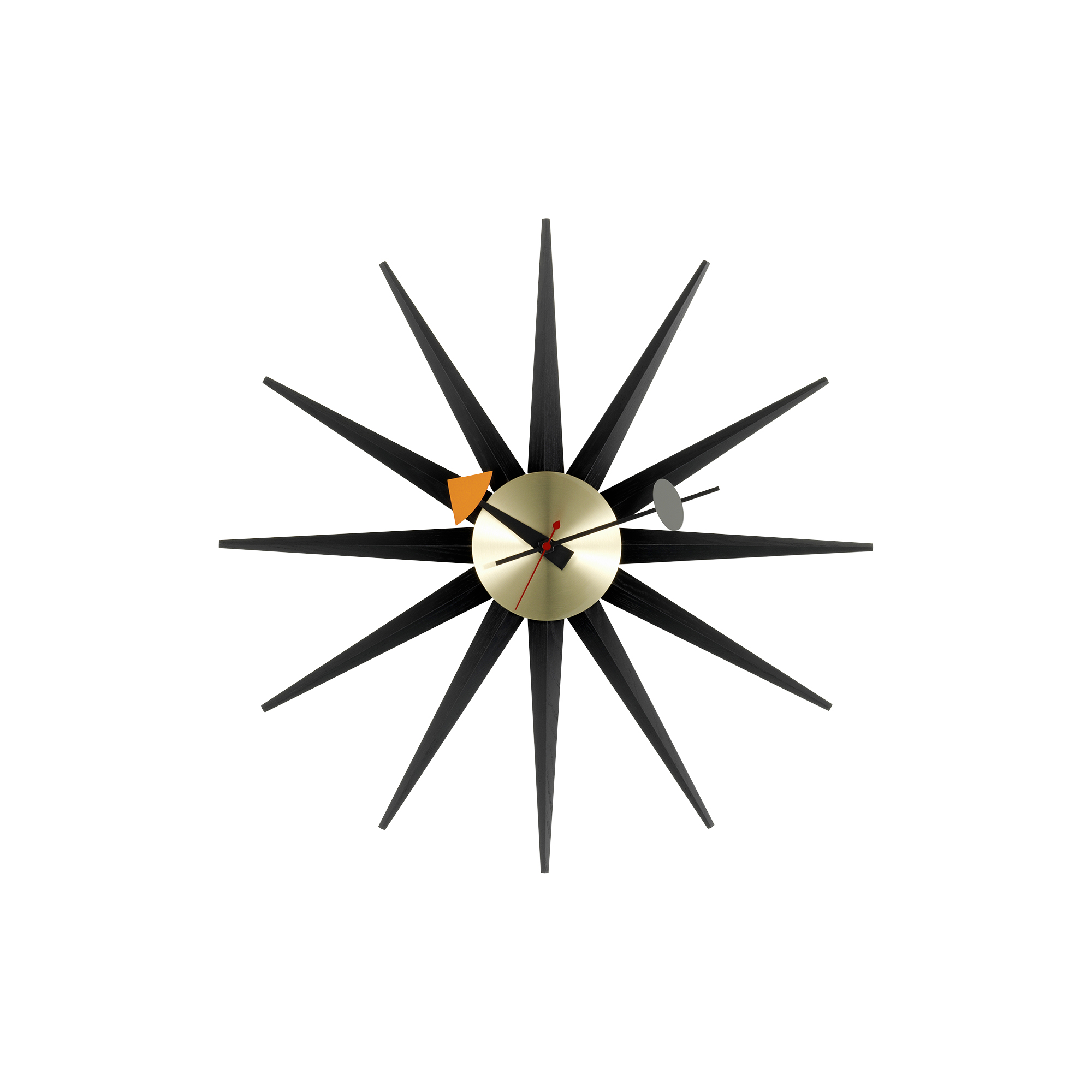 Vitra - Sunburst vægur, black - Ø 47 cm.