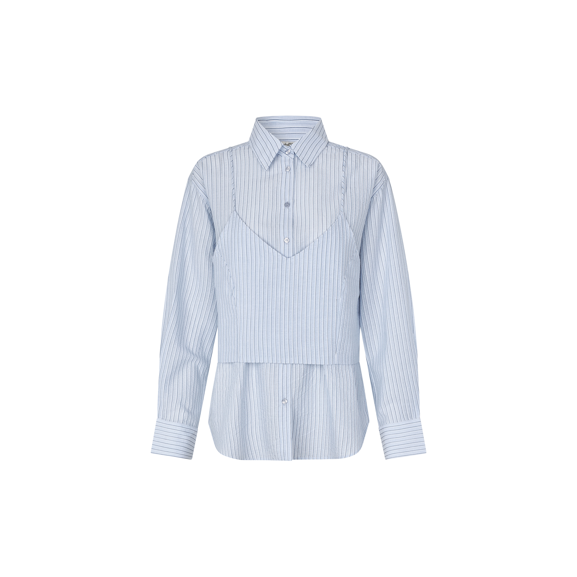 mbyM - Aulora-M Blouse, light blue white stripe - Str. S