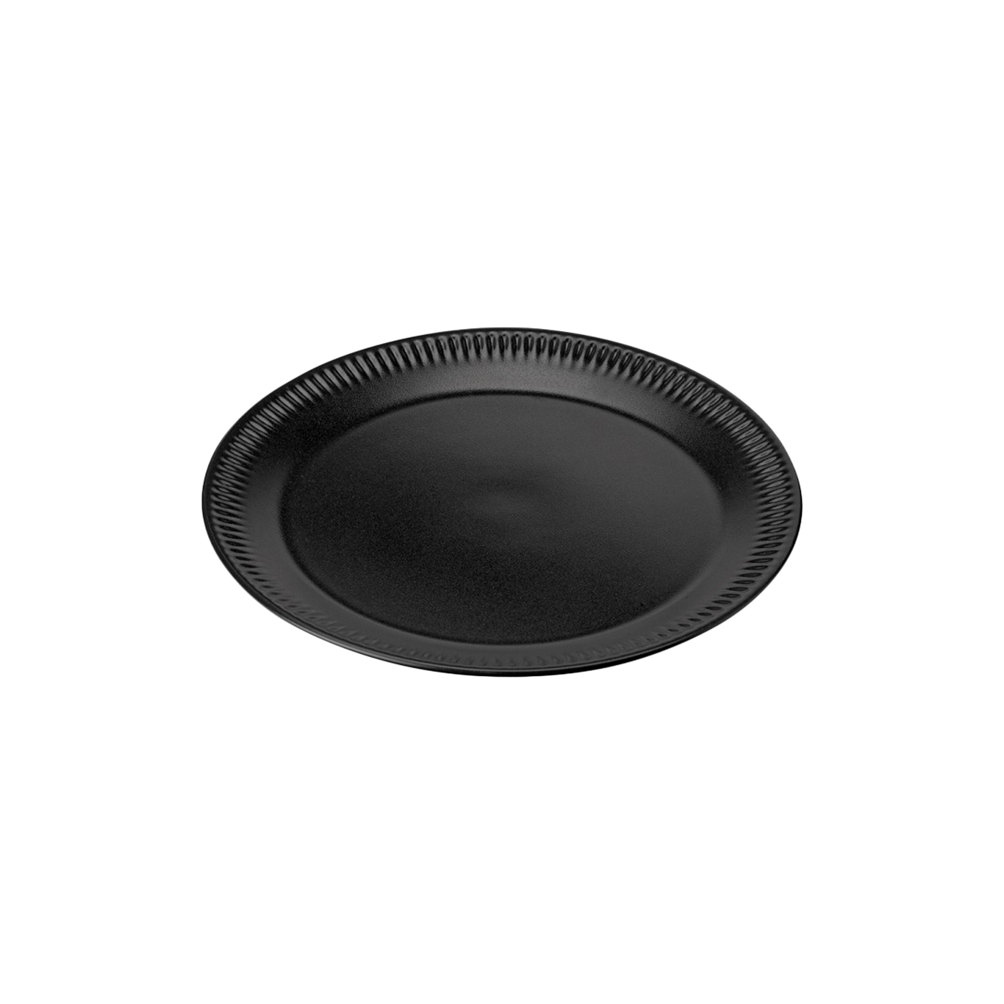 Knabstrup Keramik - Knabstrup tallerken Ø 19 cm, sort - Ø 19 cm.