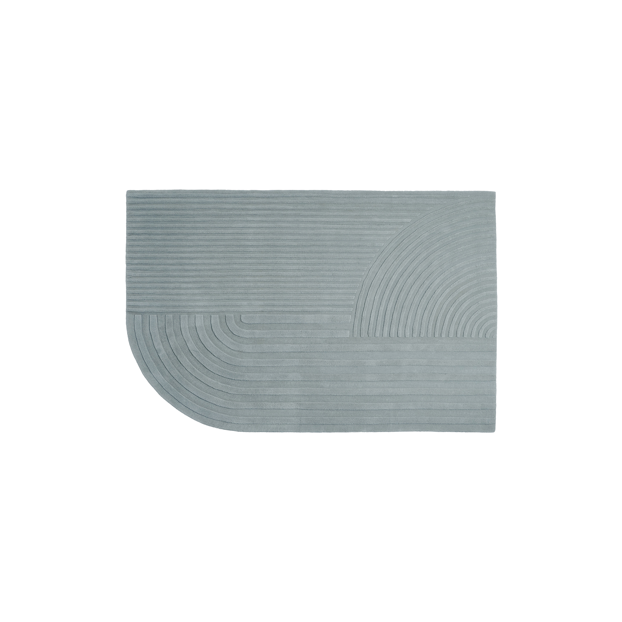 Muuto - Relevo Rug, sage green - 200x300 cm