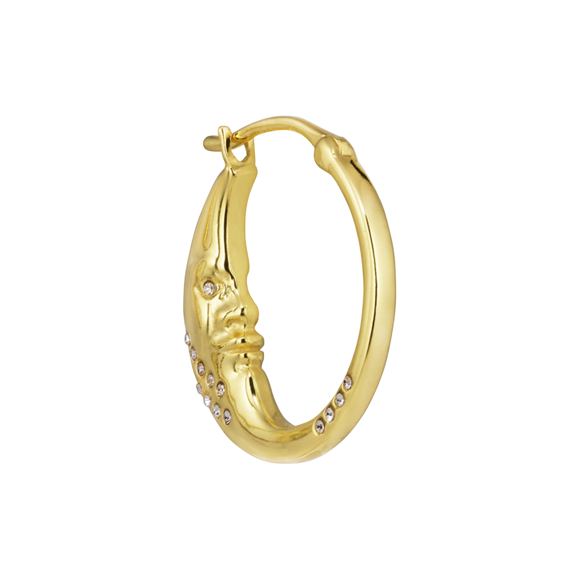 The Earring Shop - Moonbeam Hoop, forgyldt