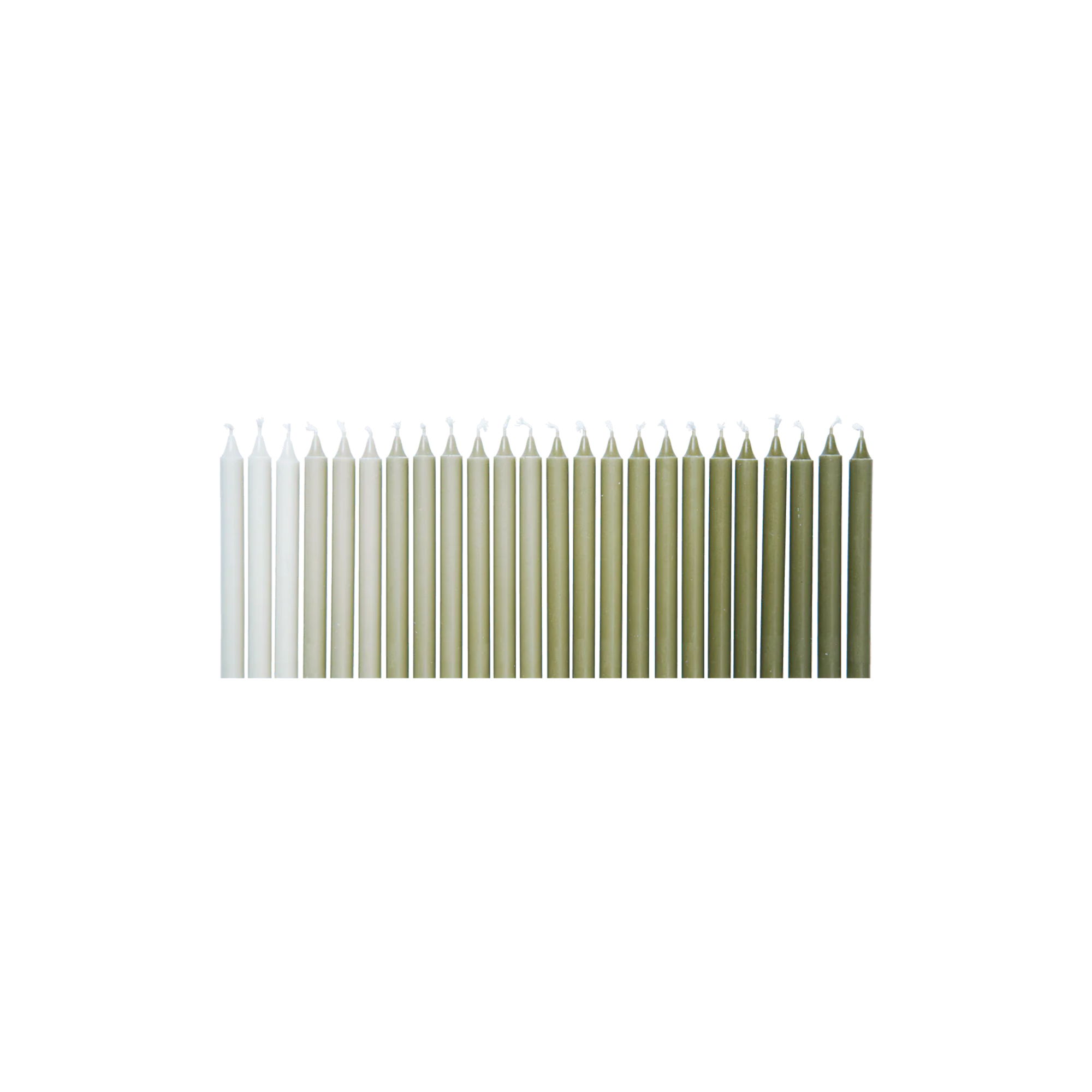 Ferm Living - Ombre Candles 24 stk., khaki