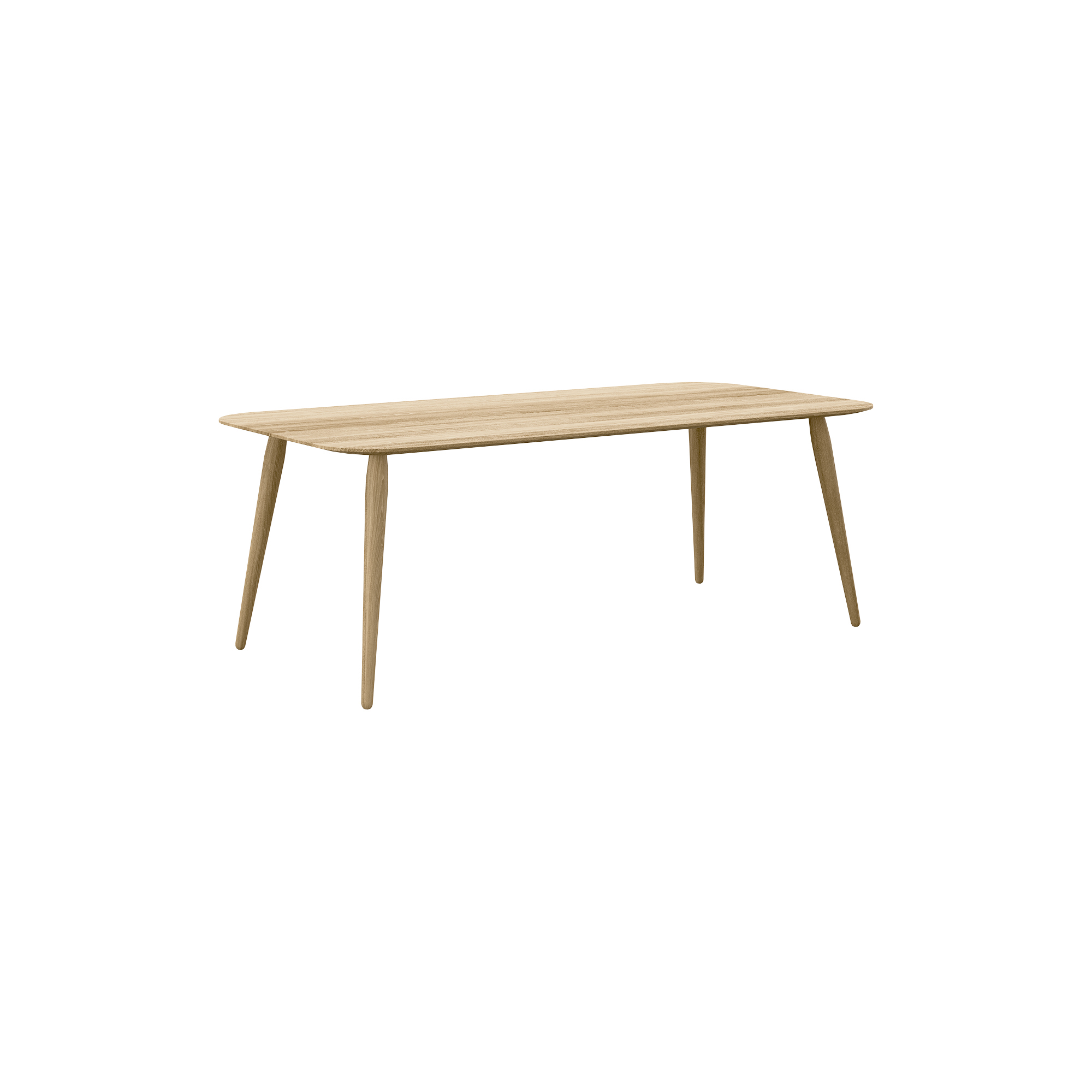 Bruunmunch Furniture - PLAYrectangular sofabord, naturolieret eg - H44 cm