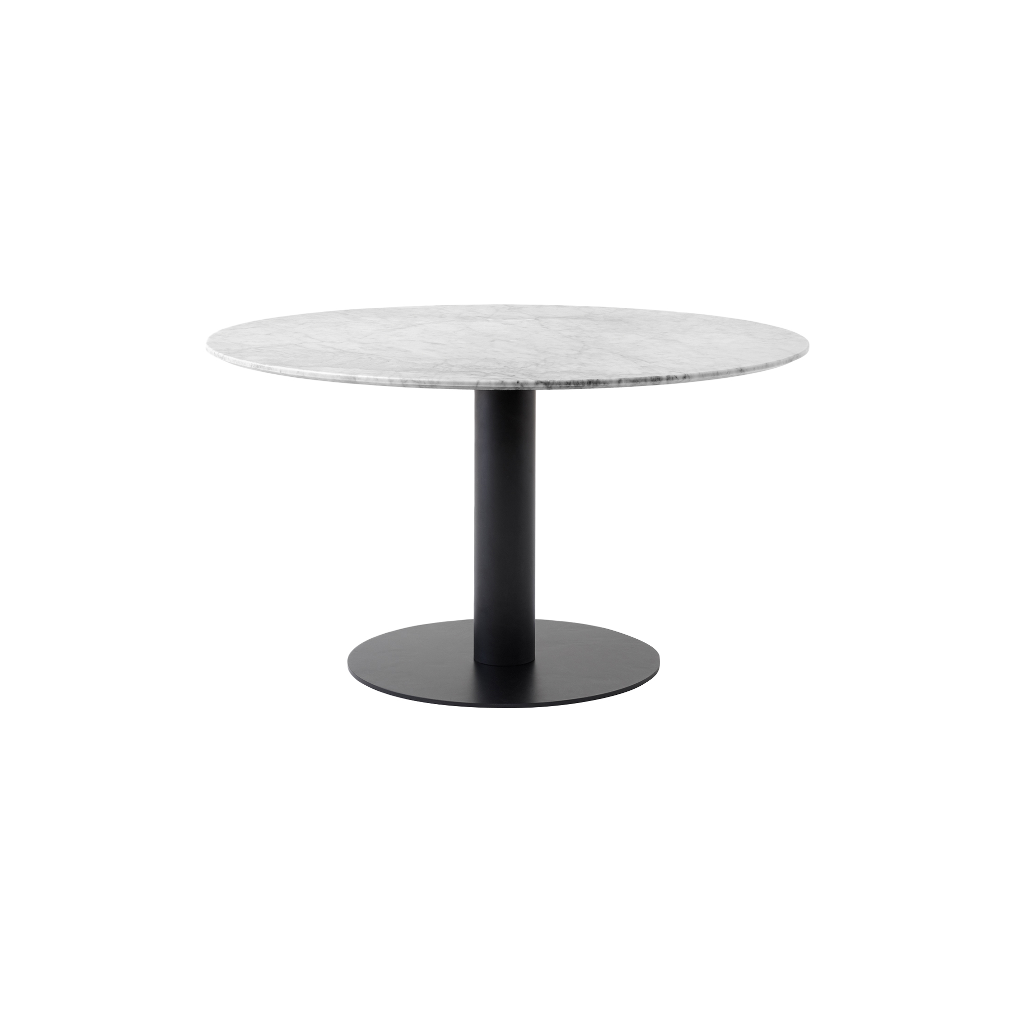 &Tradition - In Between SK20 Dining Table, matt black/bianca carrara marble