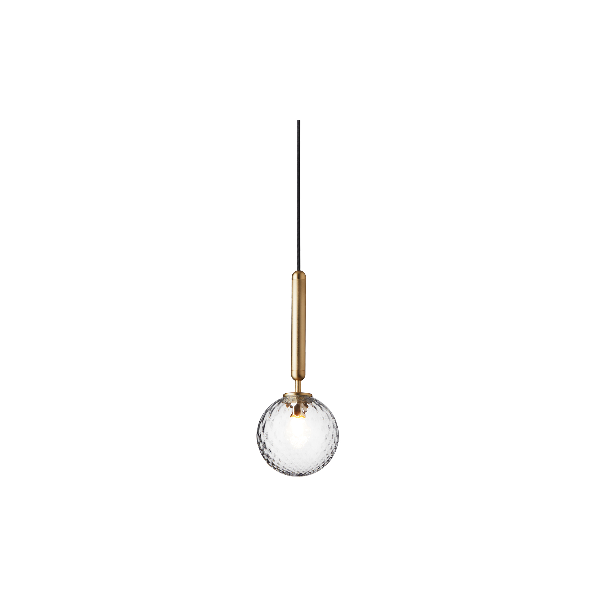Nuura - Miira 1 Pendant, brass/optic clear
