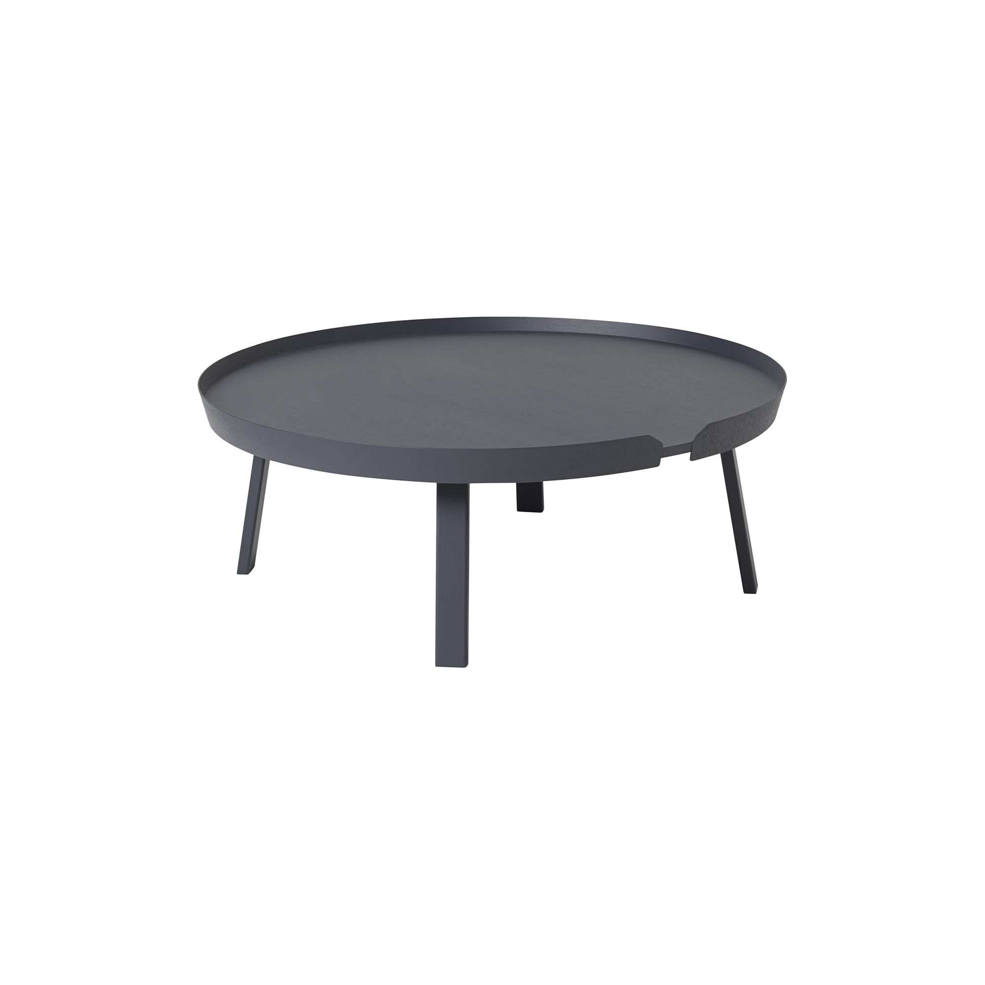 Muuto - Around Coffee Table, anthracite - Ø95 cm