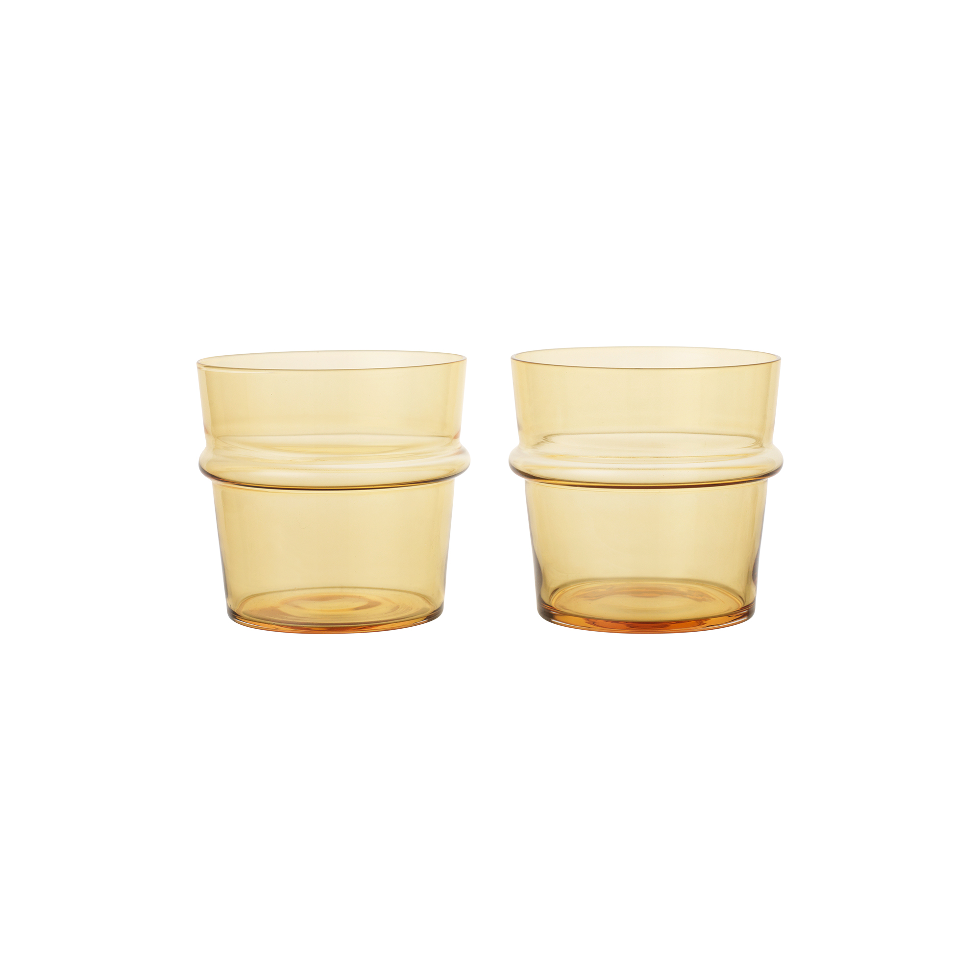 Ferm Living - Boya Low Glasses 2 stk., yellow - Low