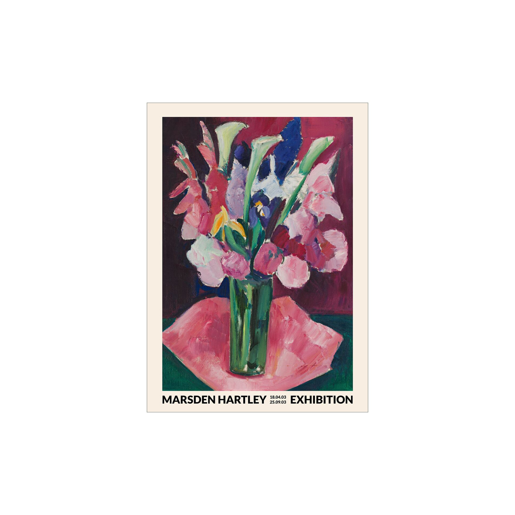 Poster & Frame - Marsden Hartley - Flower Exhibition - 30x40 cm