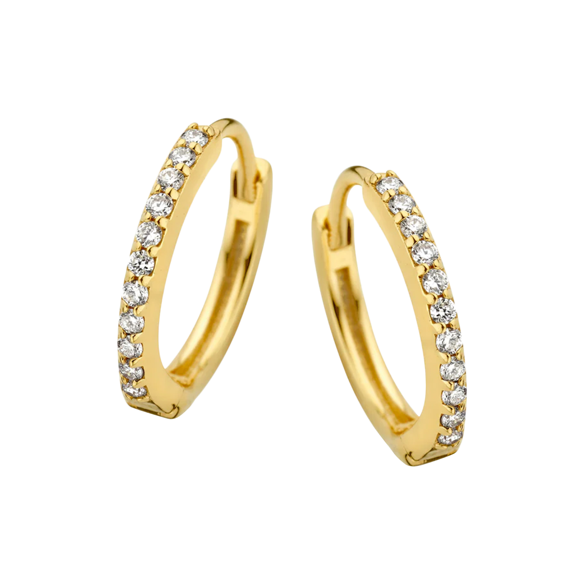 Spirit Icons - LAGOON HOOP S, guld/diamanter